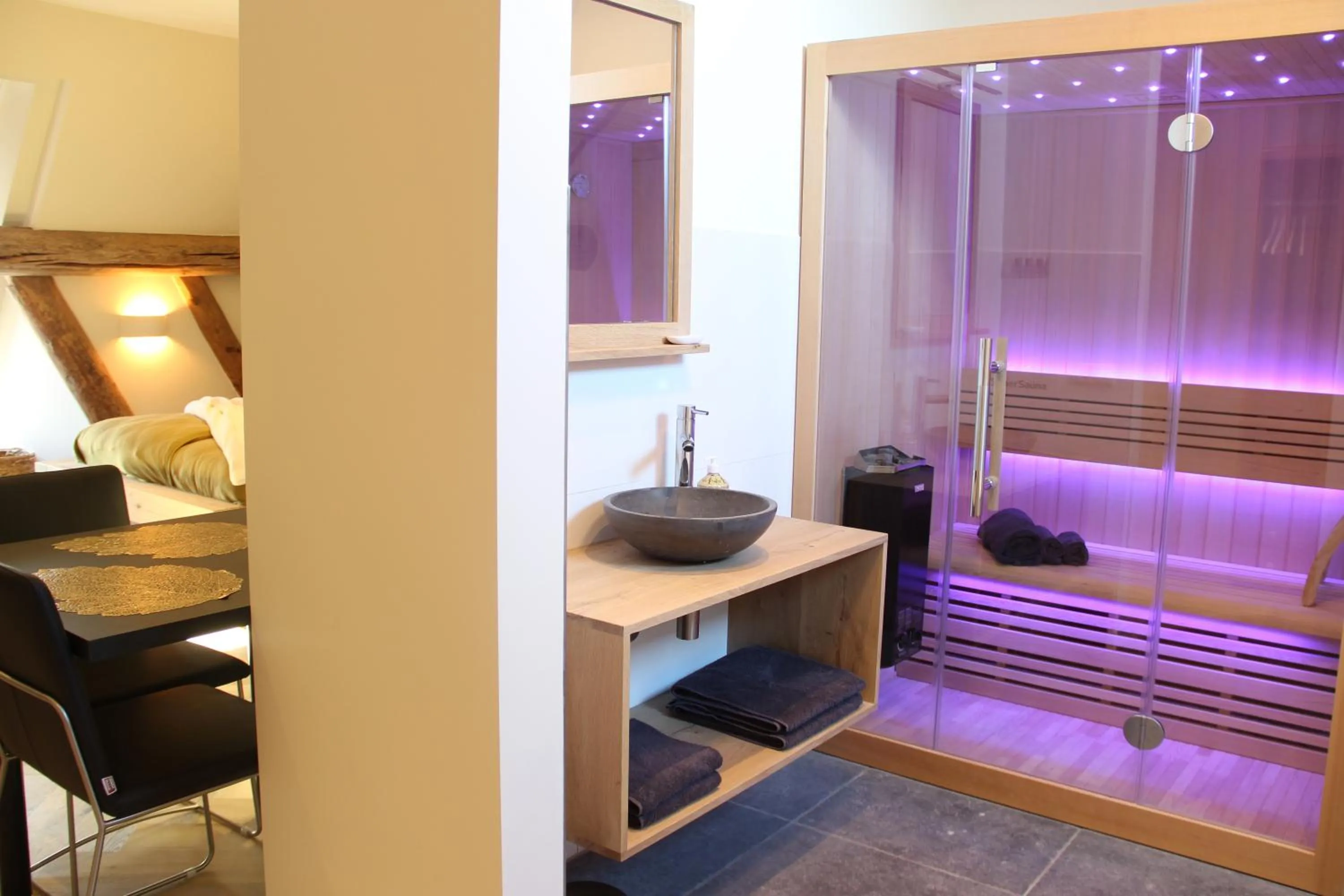 Sauna in B&B Idylle aan Zee incl 2 Wellnessstudios