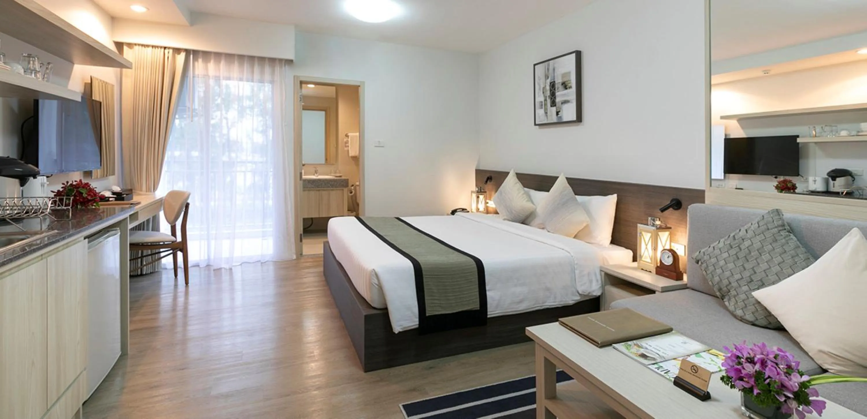 View (from property/room), Bed in Kantary Hotel And Serviced Apartment, Amata, Bangpakong