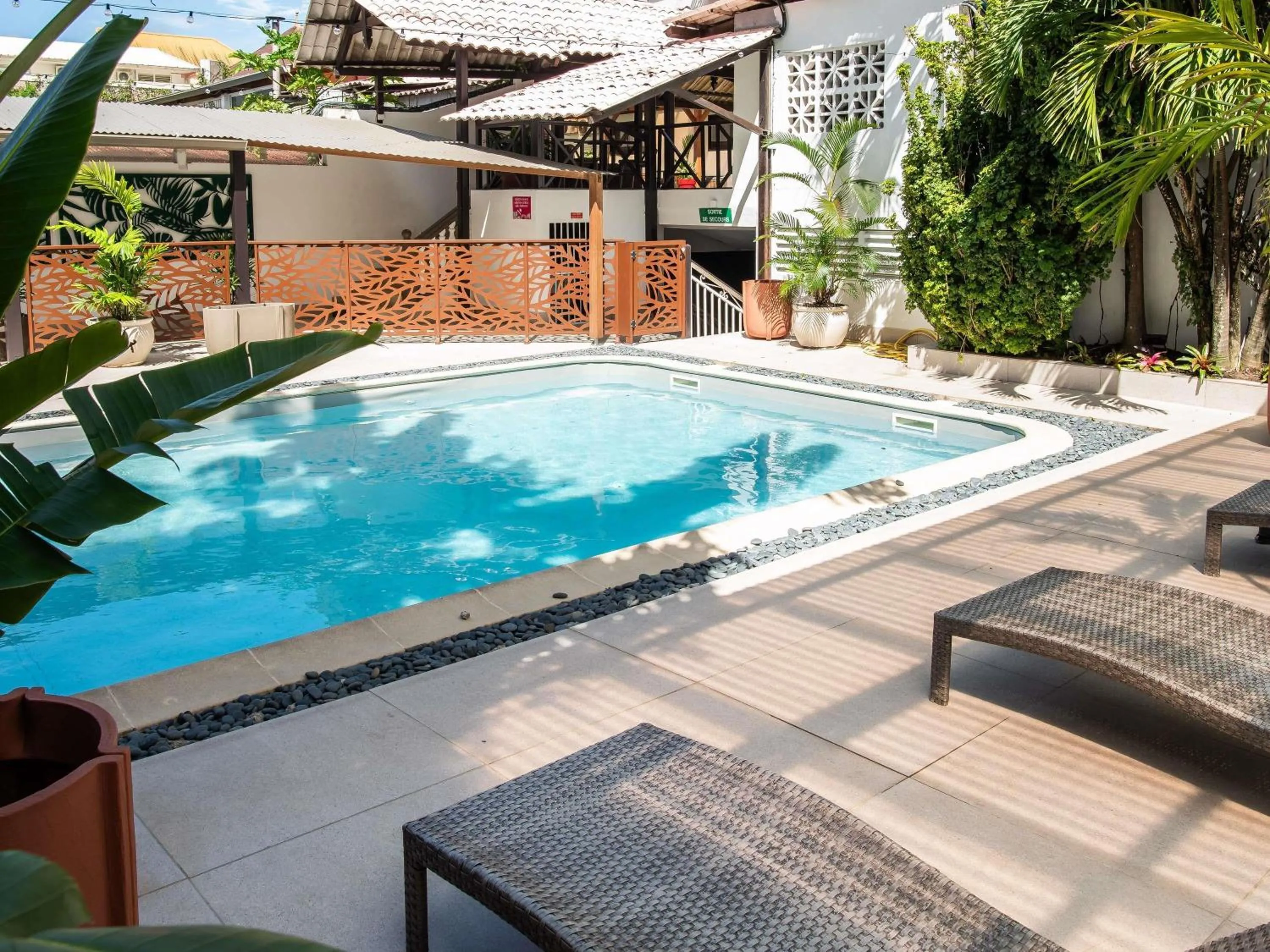 Pool view in Ibis Styles Cayenne Centre Amazonia