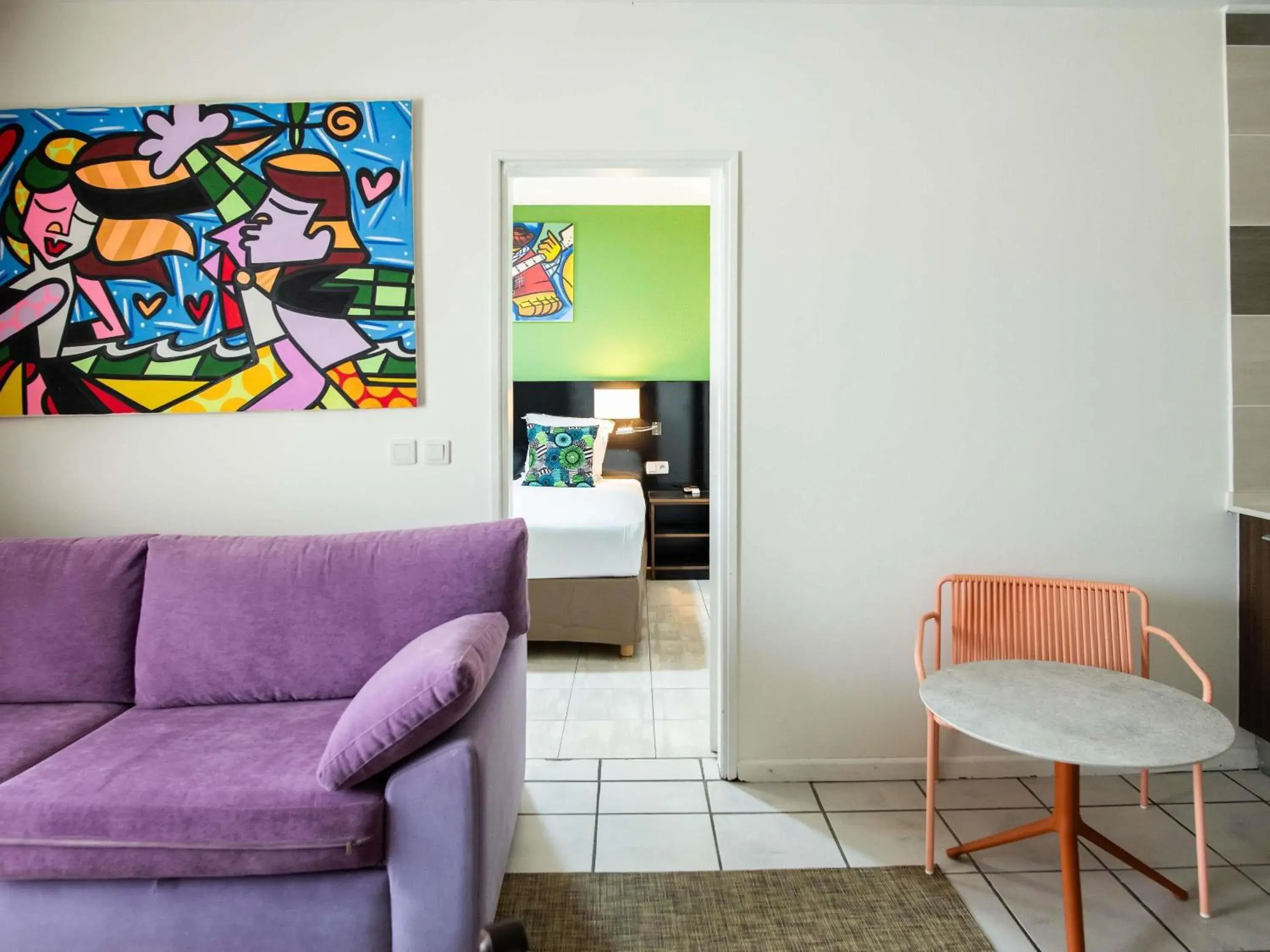 Family Room with Separate Lounge and Kitchenette - single occupancy in Ibis Styles Cayenne Centre Amazonia Family Room with Separate Lounge and Kitchenette - single occupancy in Ibis Styles Cayenne Centre Amazonia