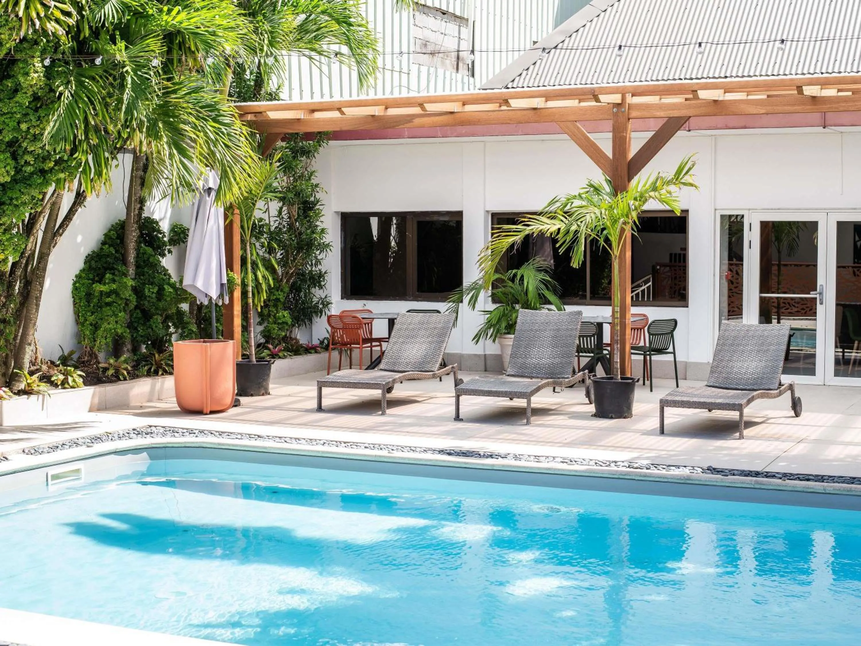 Pool view in Ibis Styles Cayenne Centre Amazonia