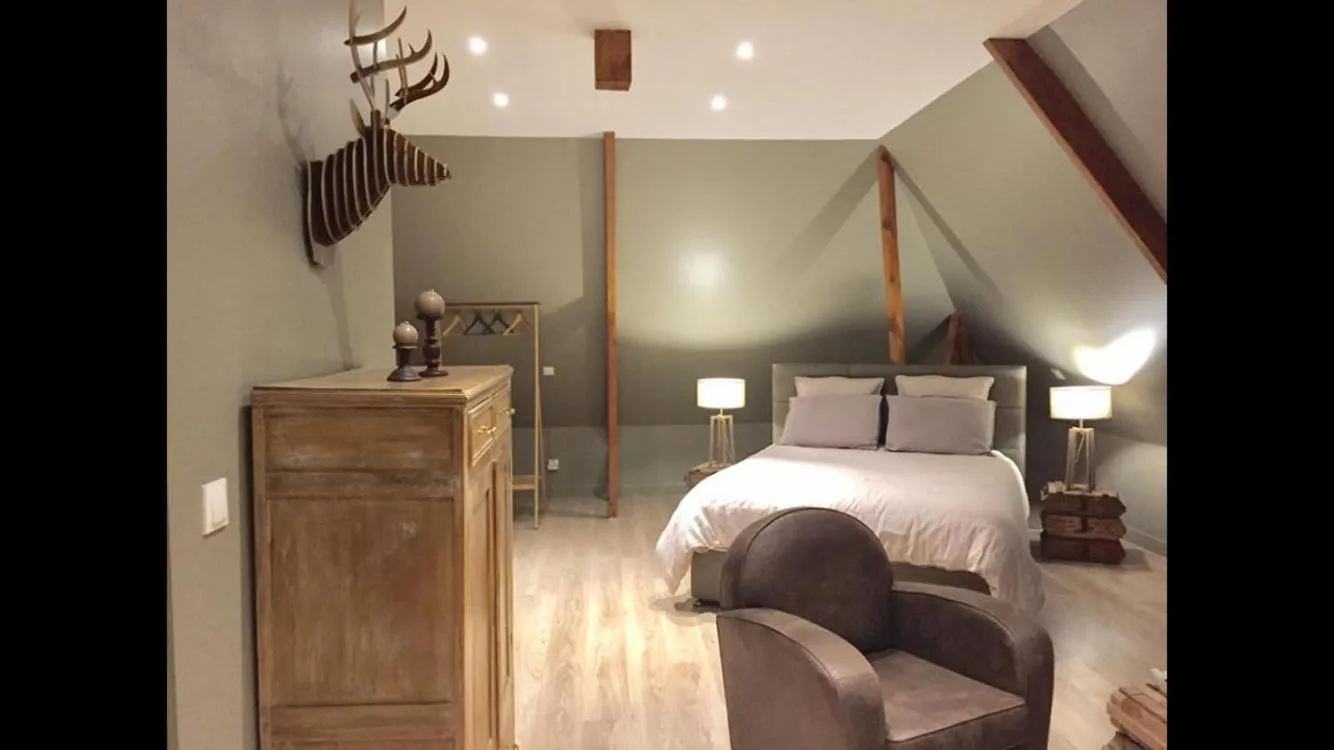 Bed in Villa d'hôtes Graine de Pin