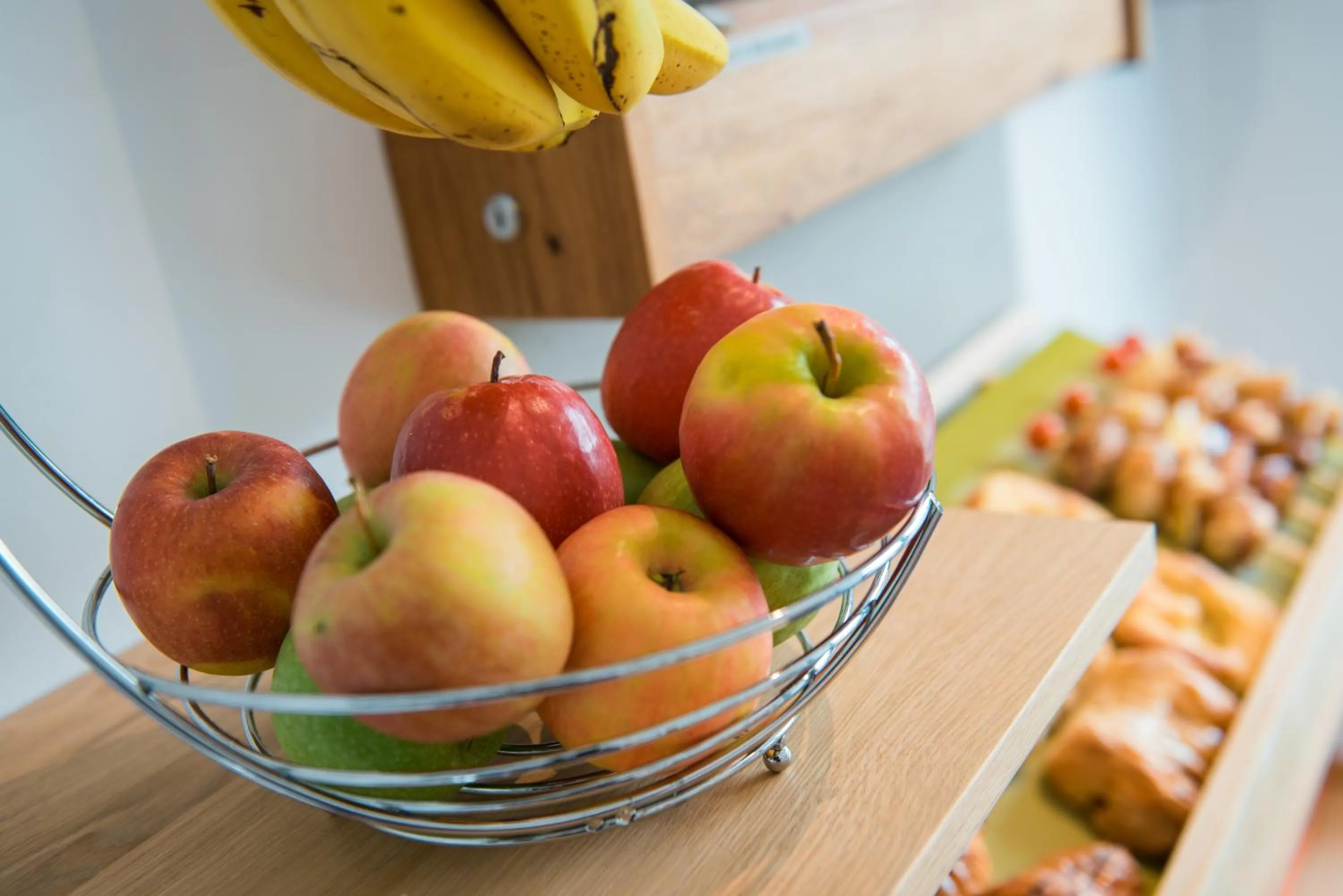 Buffet breakfast in Aparthotel nah dran