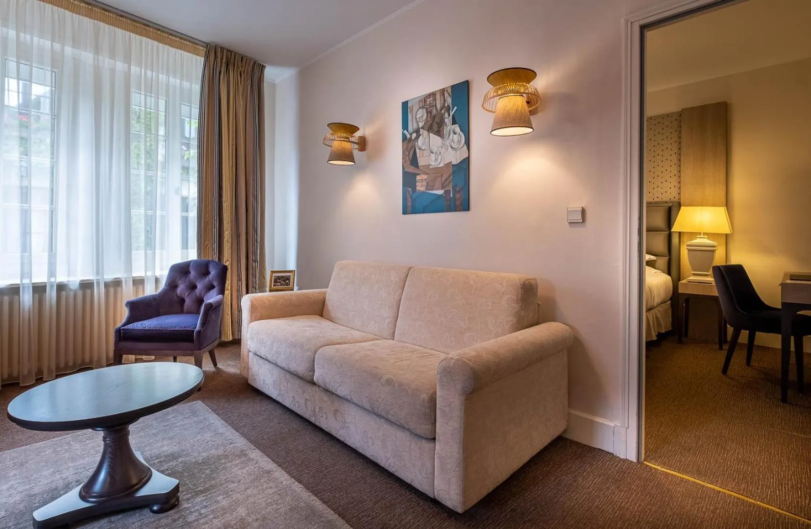 Seating area in Auberge du Bon Laboureur Chenonceaux