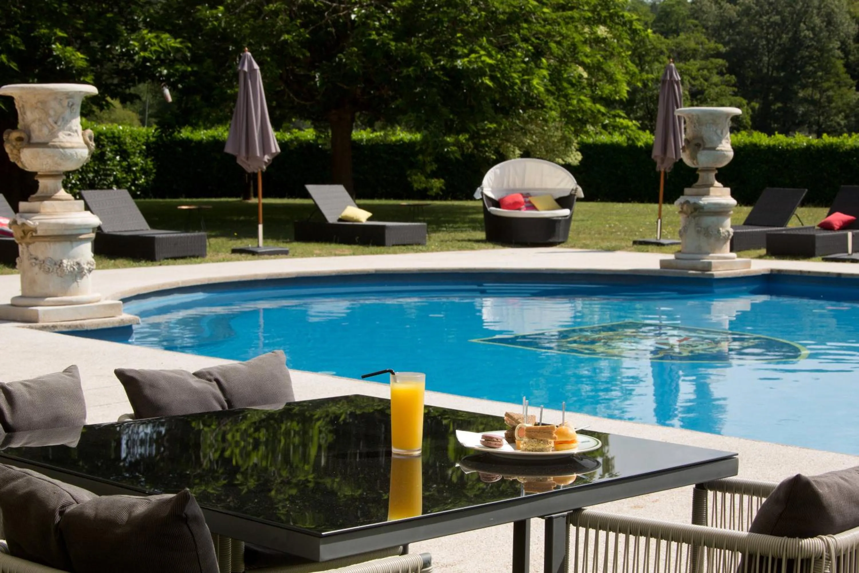 Swimming pool in Château De Beauvois - La Maison Younan