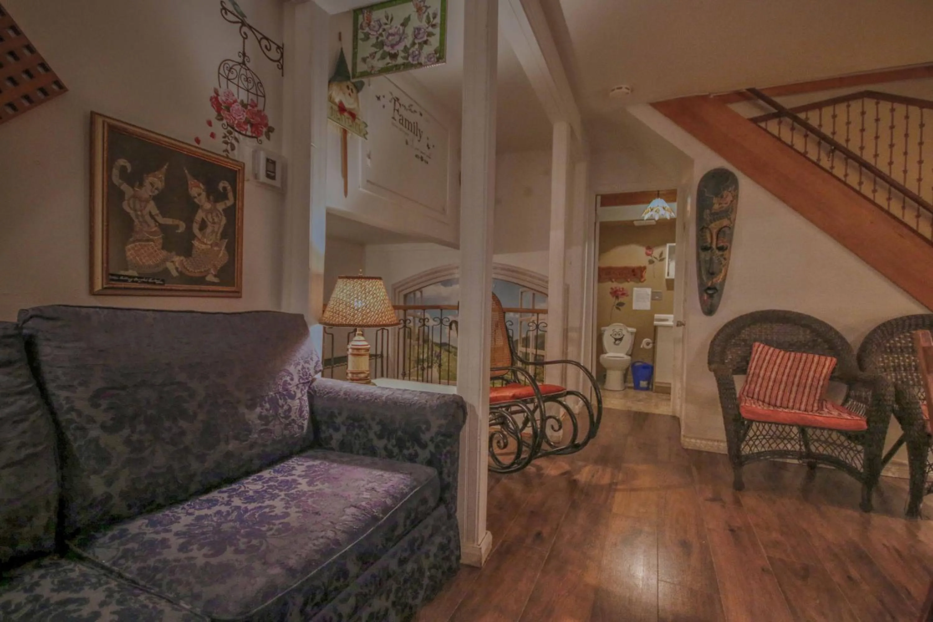 Living room in Vieille Maison Rustique Espace Intéressant