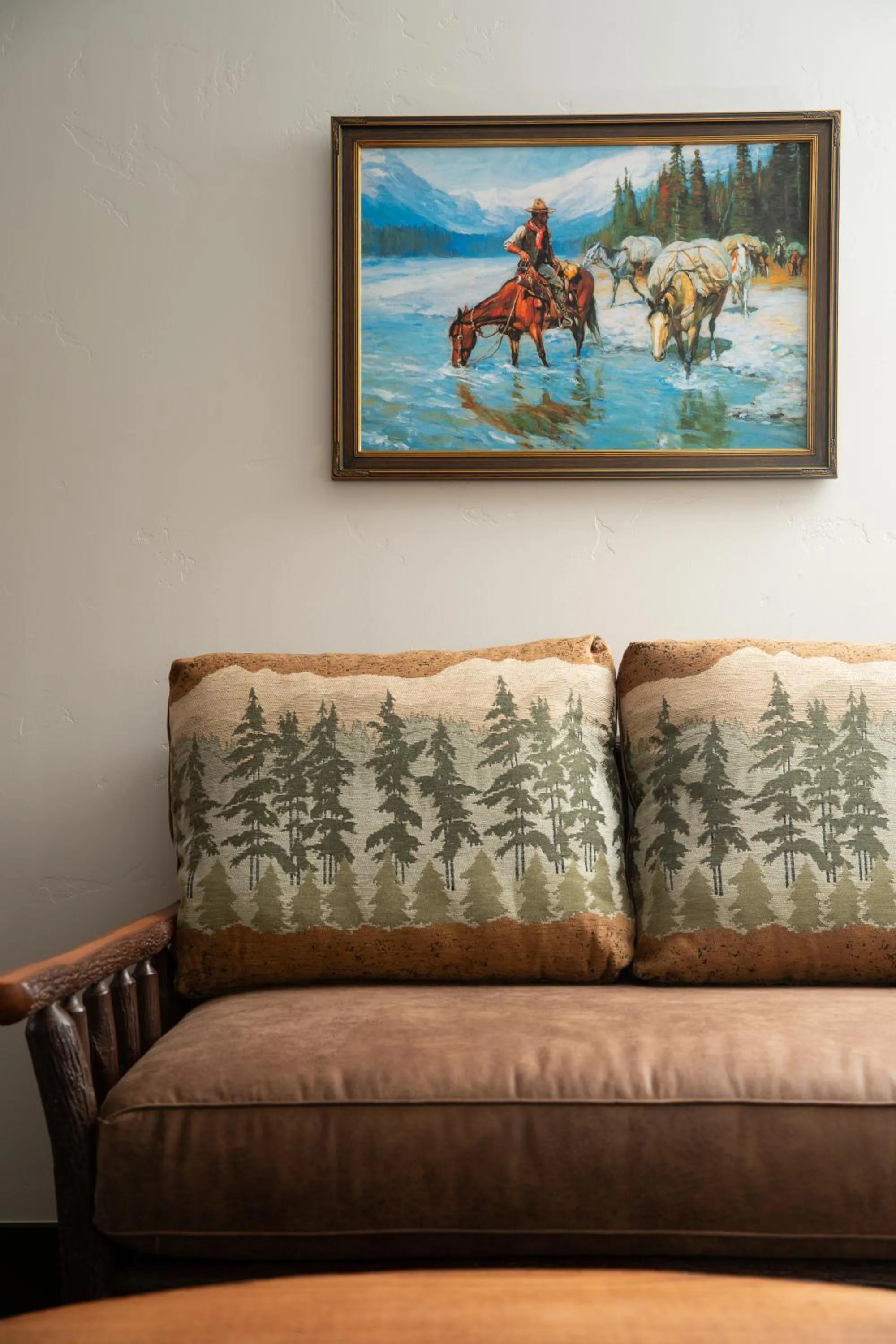 Seating area in The Landing at Estes Park
