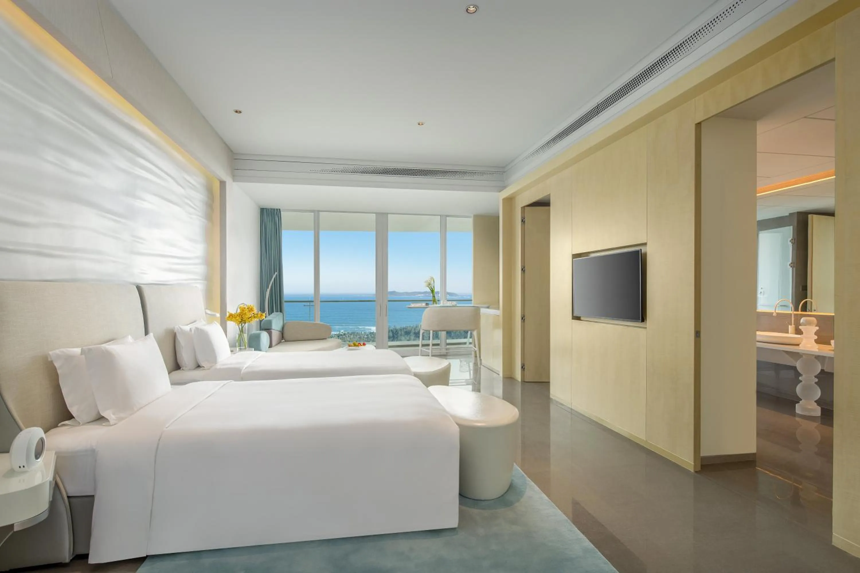 Sea view, Bed in The Mangrovetree Sanya Resort
