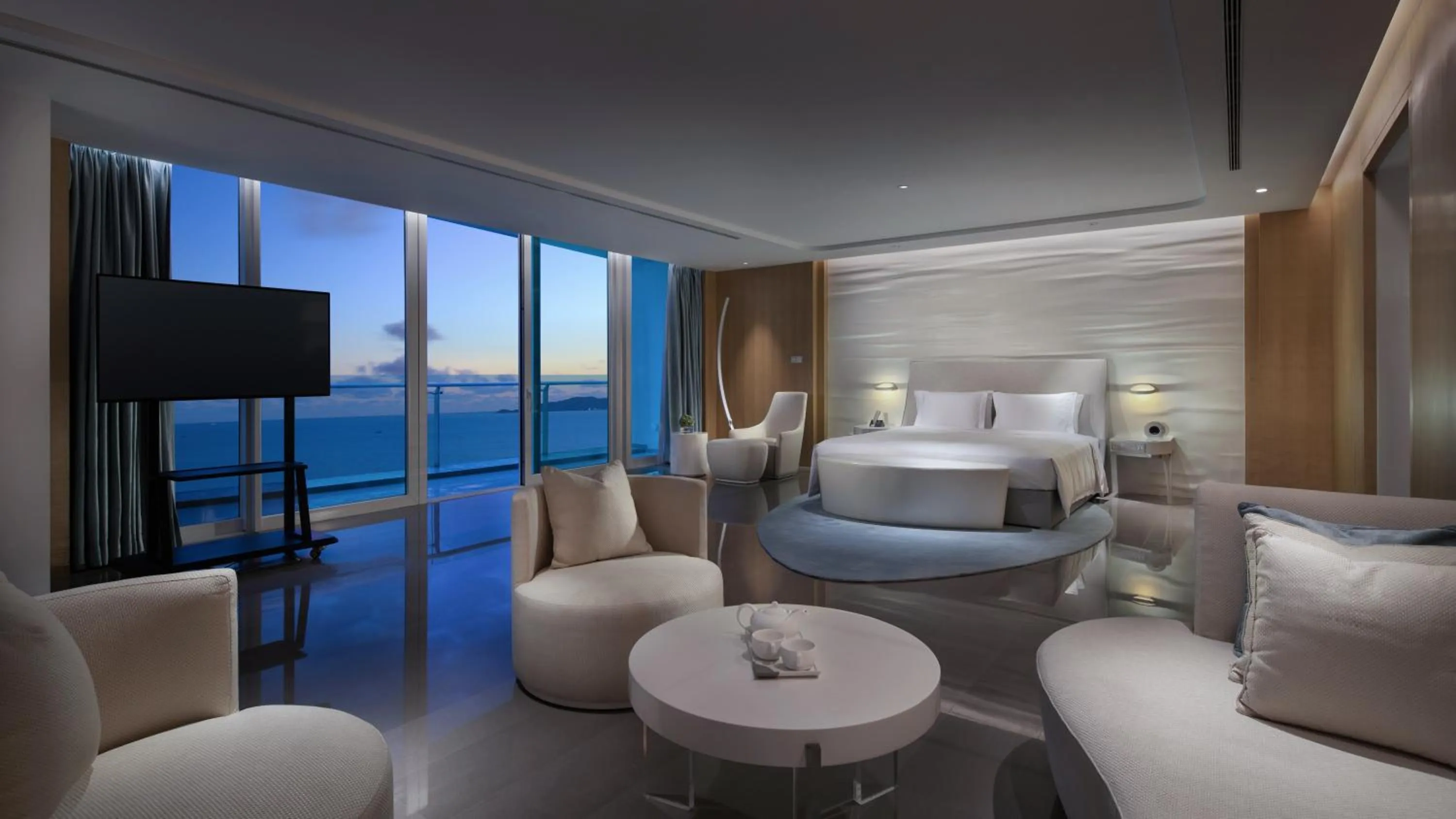 Sea view, Bed in The Mangrovetree Sanya Resort