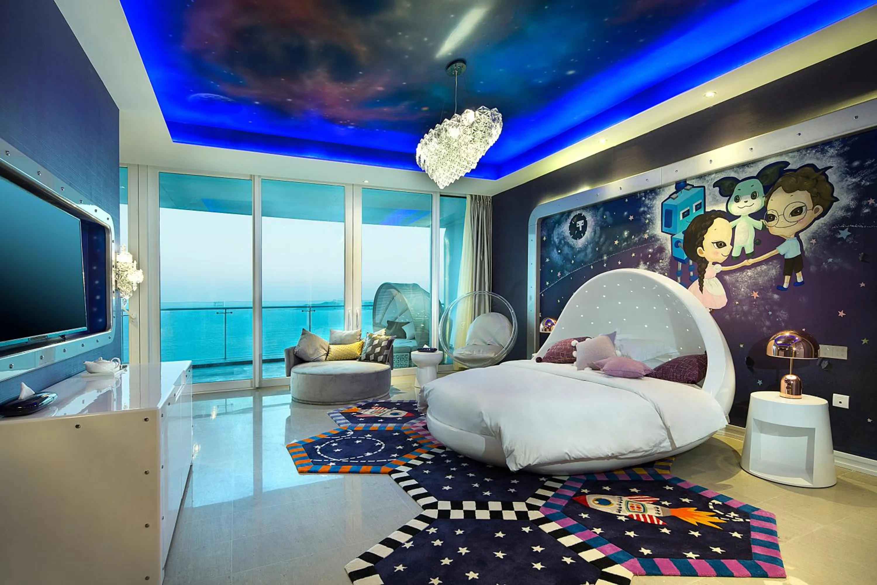 Bed in The Mangrovetree Sanya Resort