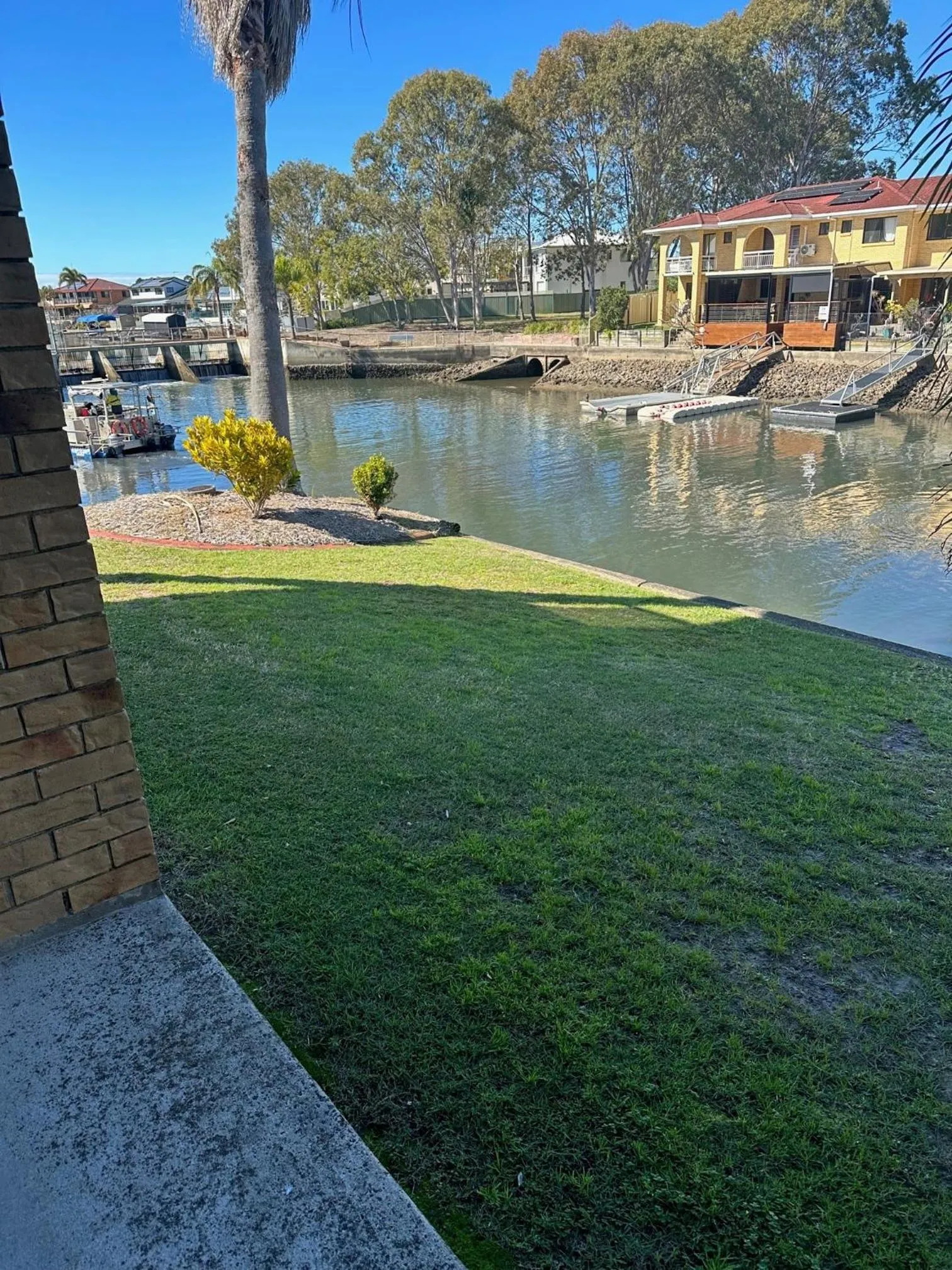 River view in Bribie Waterways Motel