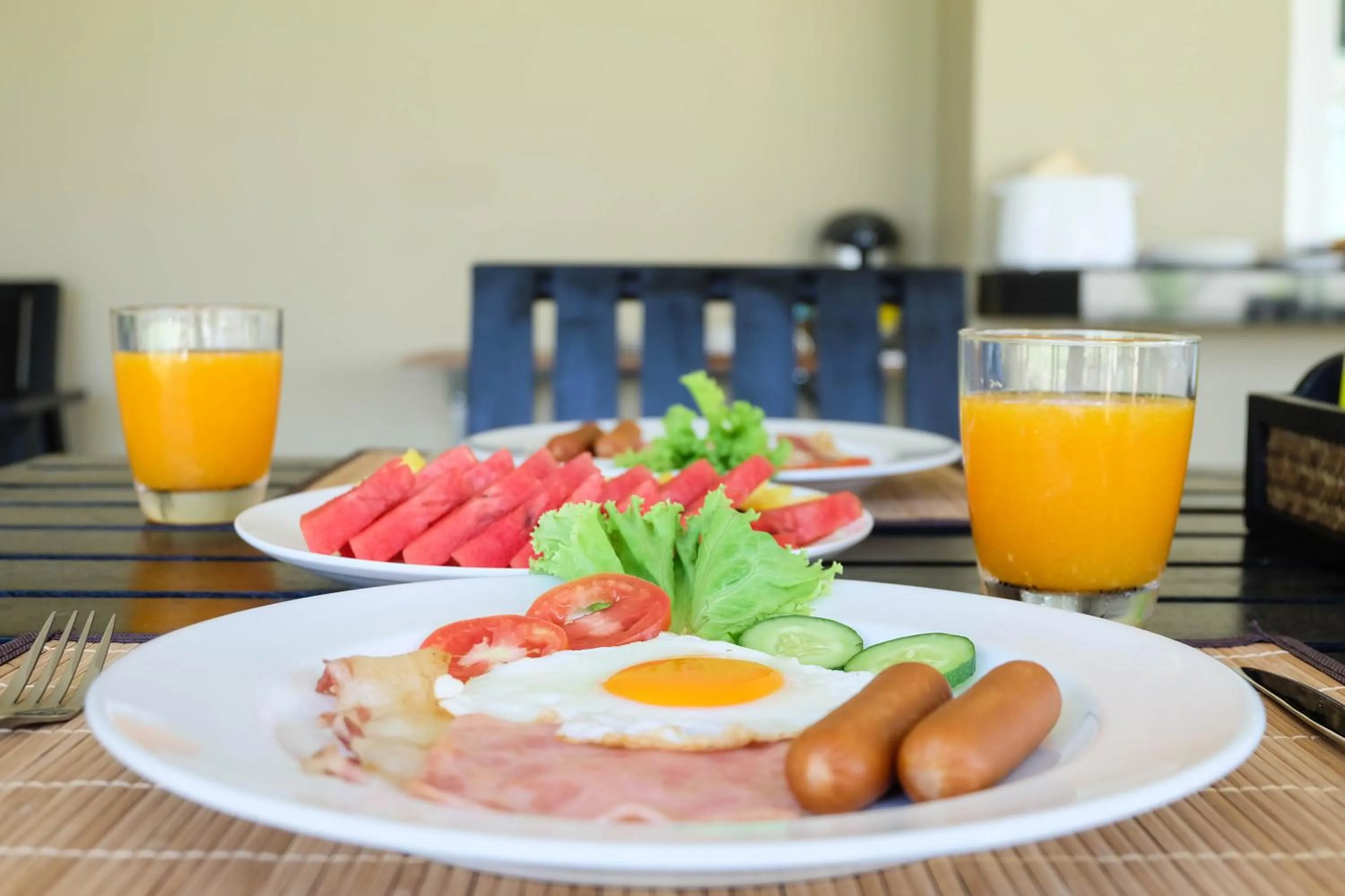 American breakfast in The Oasis Khaolak Resort - SHA Plus