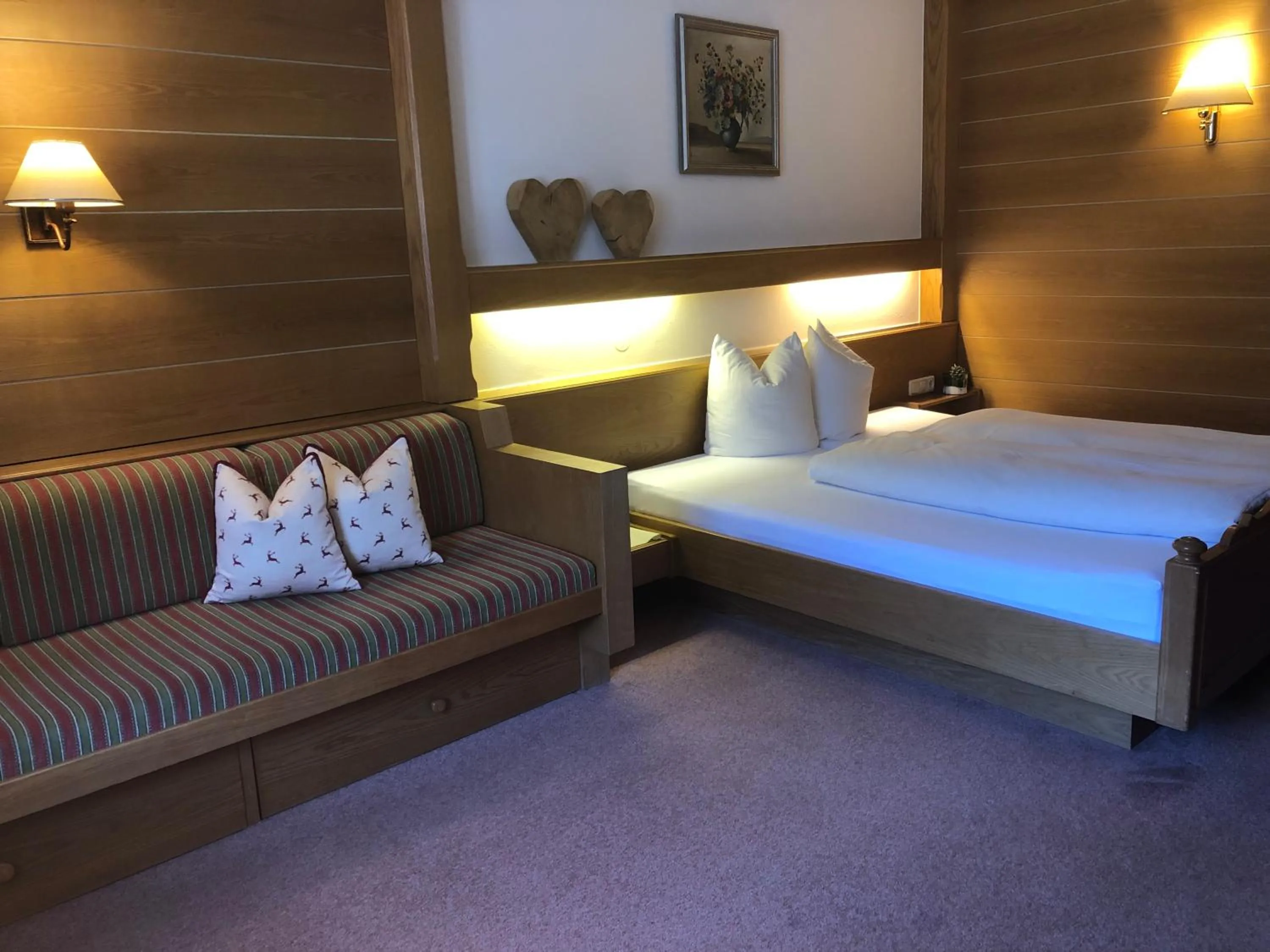 Photo of the whole room, Bed in Gasthof Löwen by Hotel Montafoner Hof