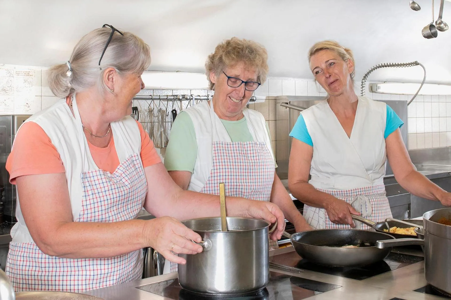 Kitchen or kitchenette in Gasthof Löwen by Hotel Montafoner Hof