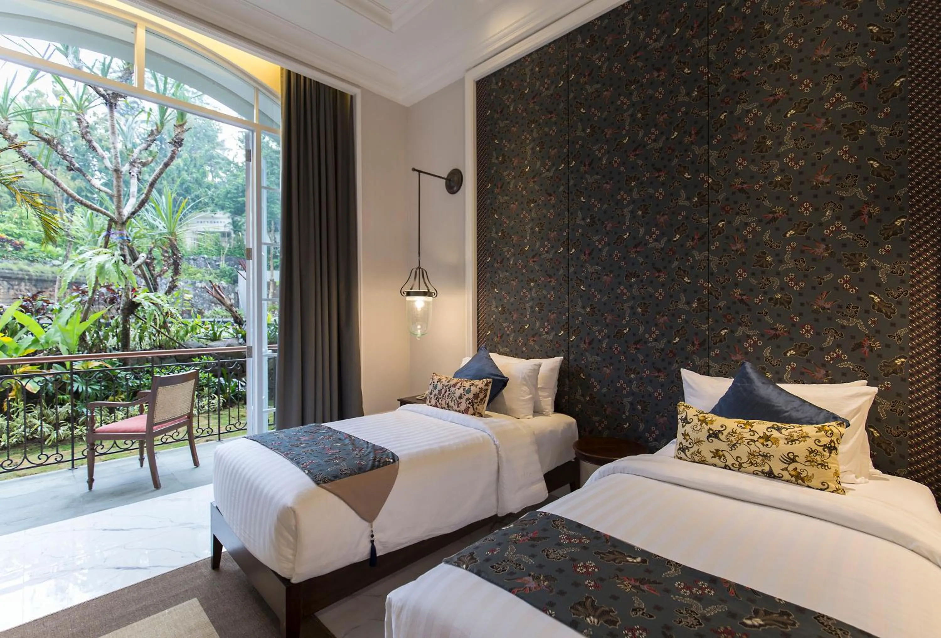 Balcony/Terrace, Bed in Plataran Heritage Borobudur Hotel