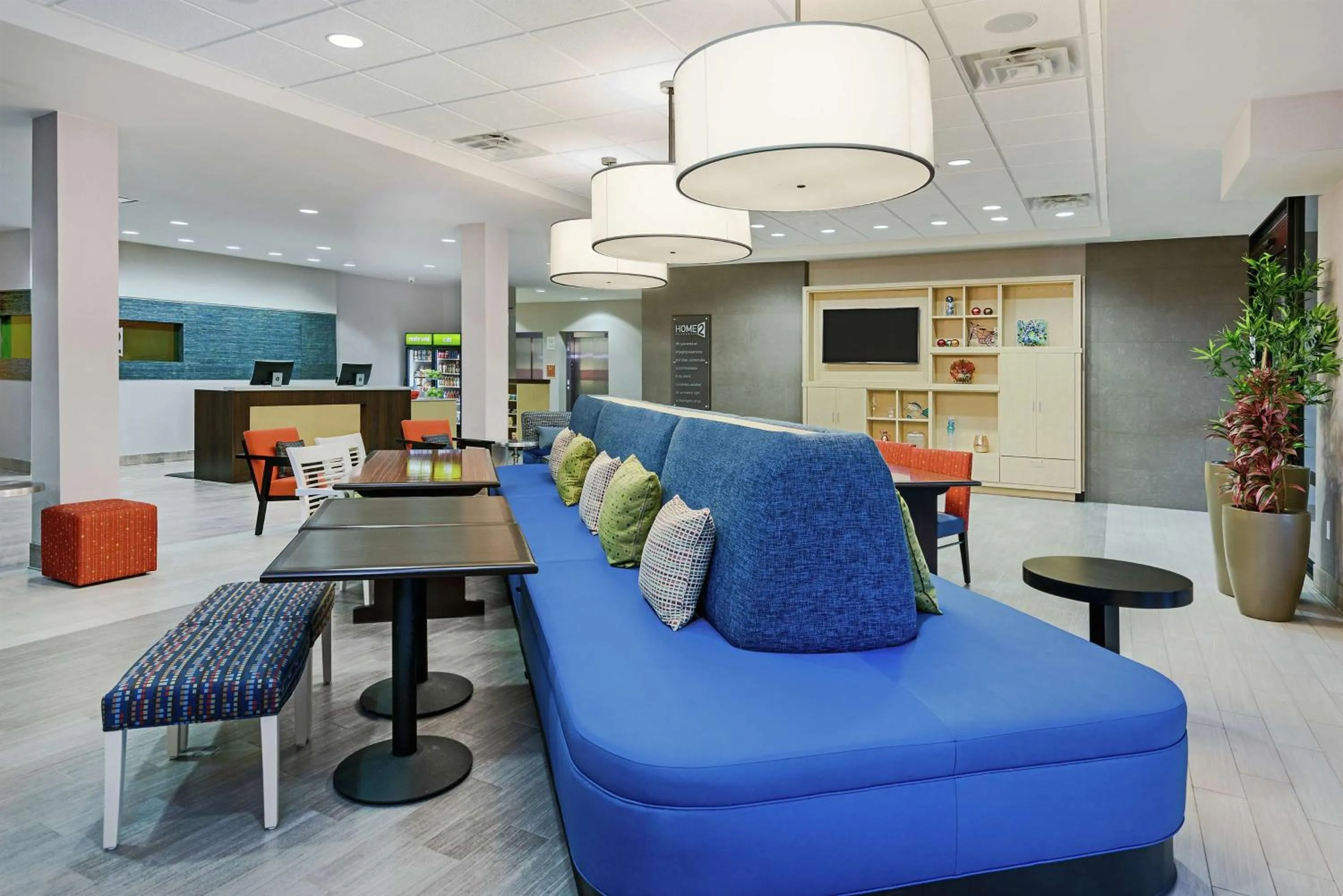Lobby or reception in Home2 Suites By Hilton Austin Airport