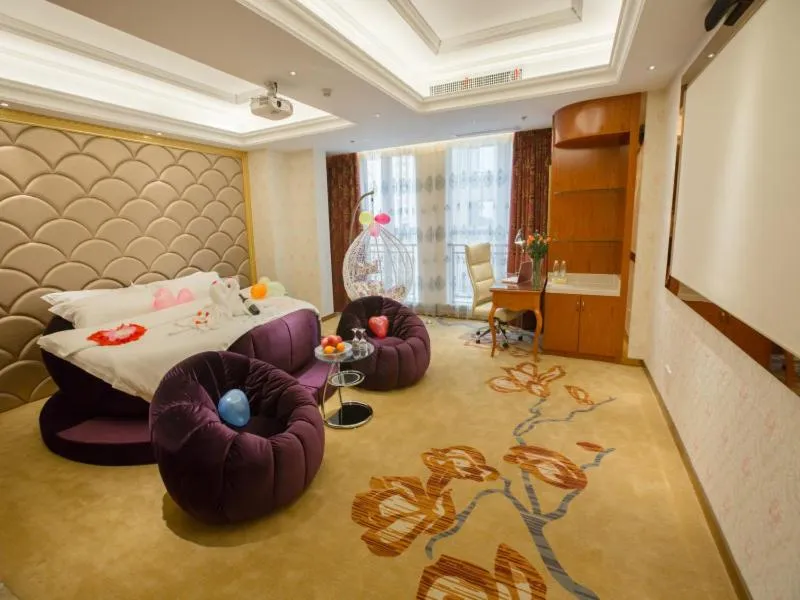 Bed in Vienna International Hotel Xi'an Hancheng Lake