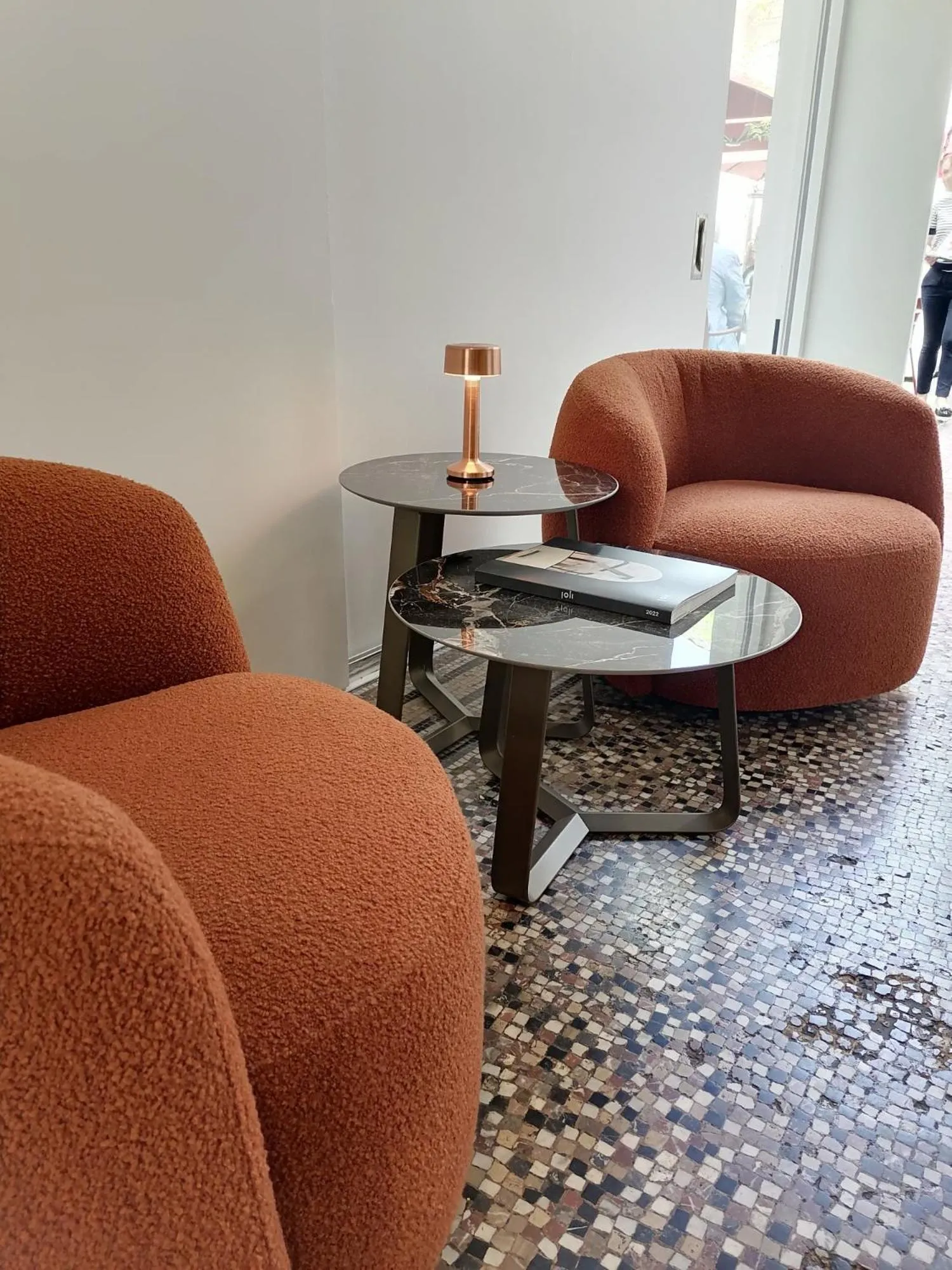 Seating area in Hotel Messeyne