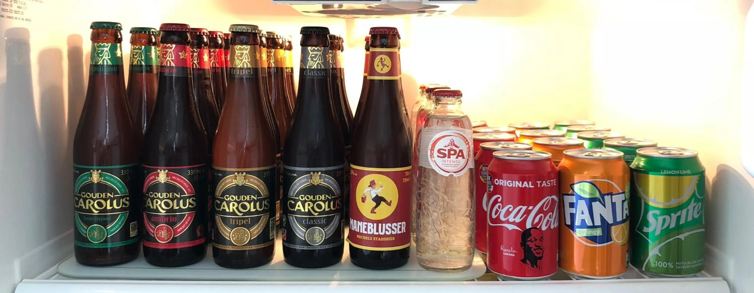 Alcoholic drinks in B&B Garden55