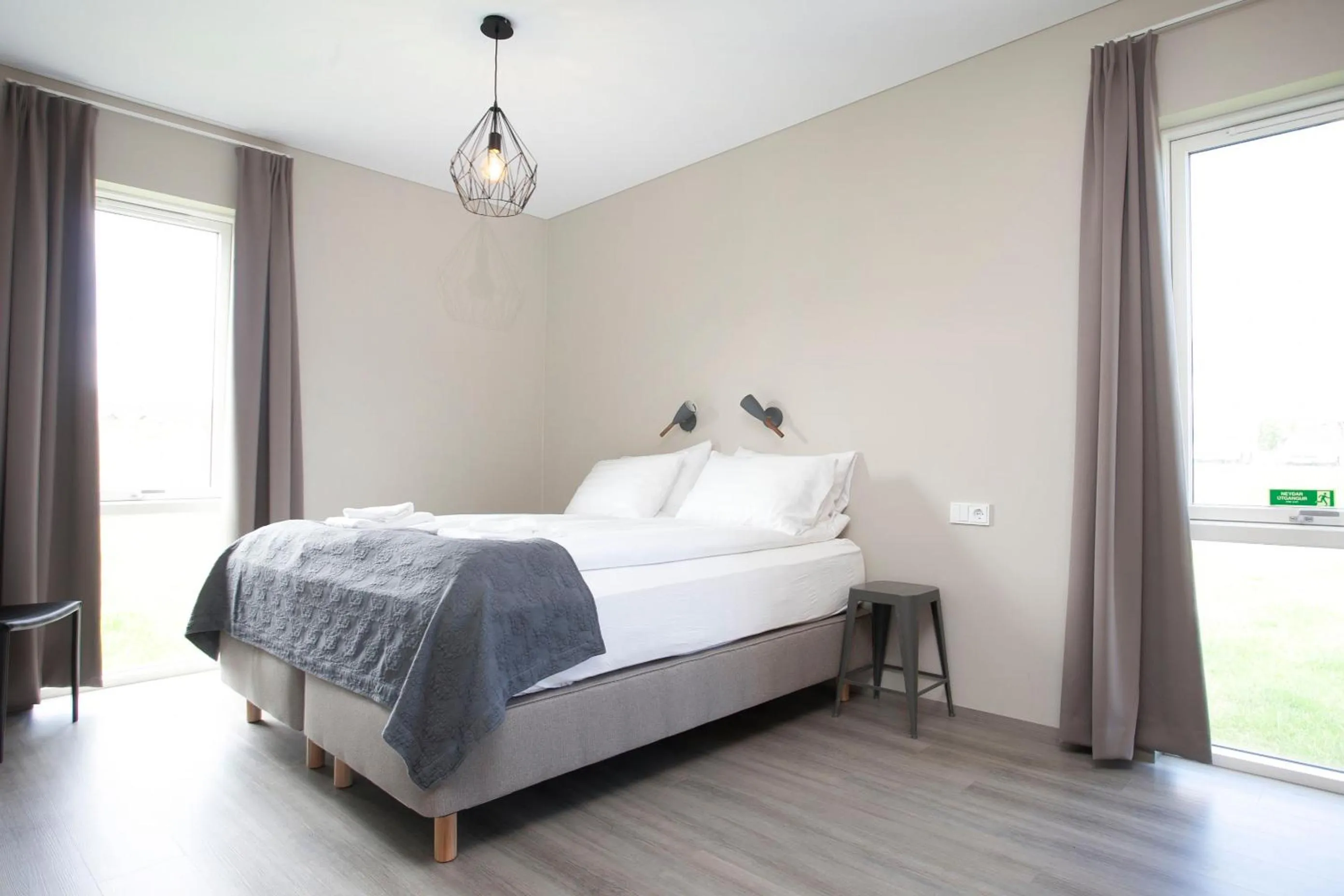 Bedroom, Bed in Arnarstapi Hotel