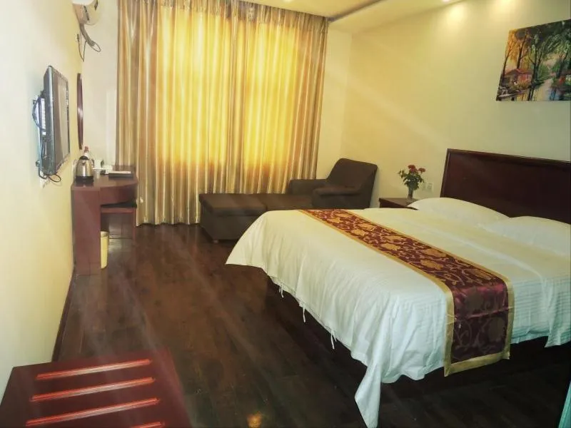Bed in GreenTree Inn Henan Zhengzhou Chengnan Road Bojue Business Hotel