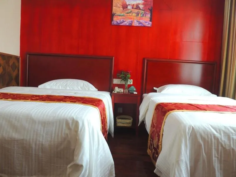 Bed in GreenTree Inn Henan Zhengzhou Chengnan Road Bojue Business Hotel