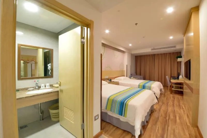 Bed in GreenTree Inn AnHui Ningguo Ningguo Avenue Business Hotel