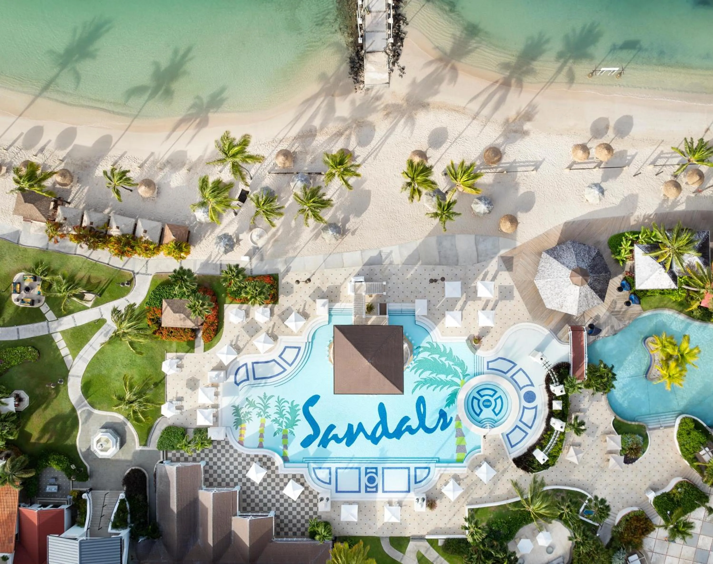 Swimming pool in Sandals Grande St. Lucian Spa and Beach All Inclusive Resort - Couples Only