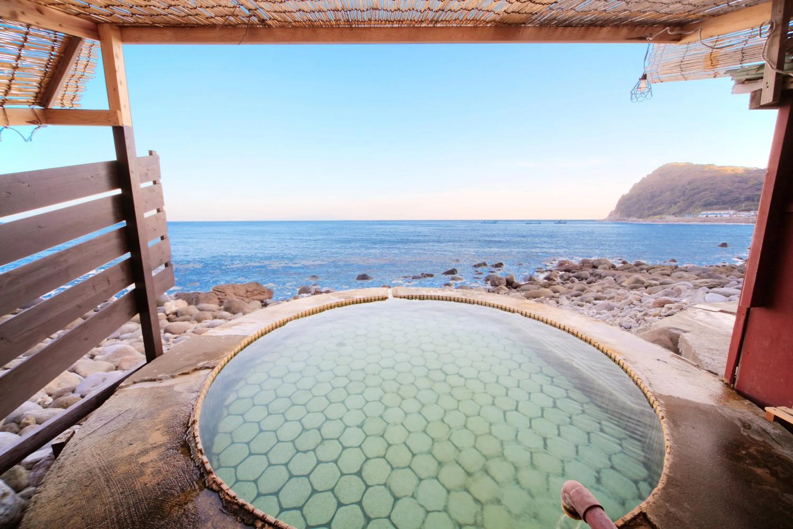 Open Air Bath in Hokkawa Onsen Hotel