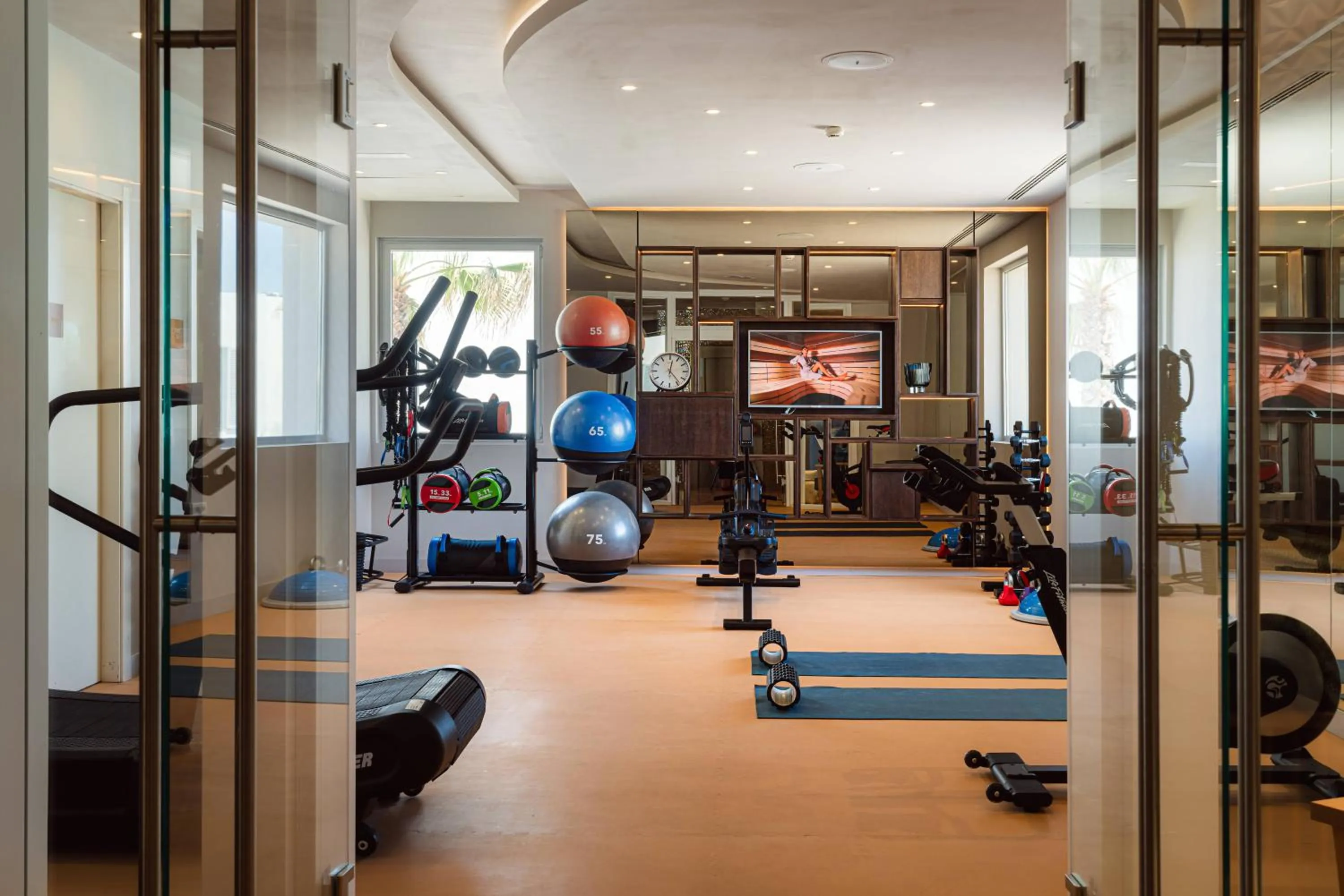 Fitness centre/facilities in 7Pines Resort Ibiza, part of Destination by Hyatt