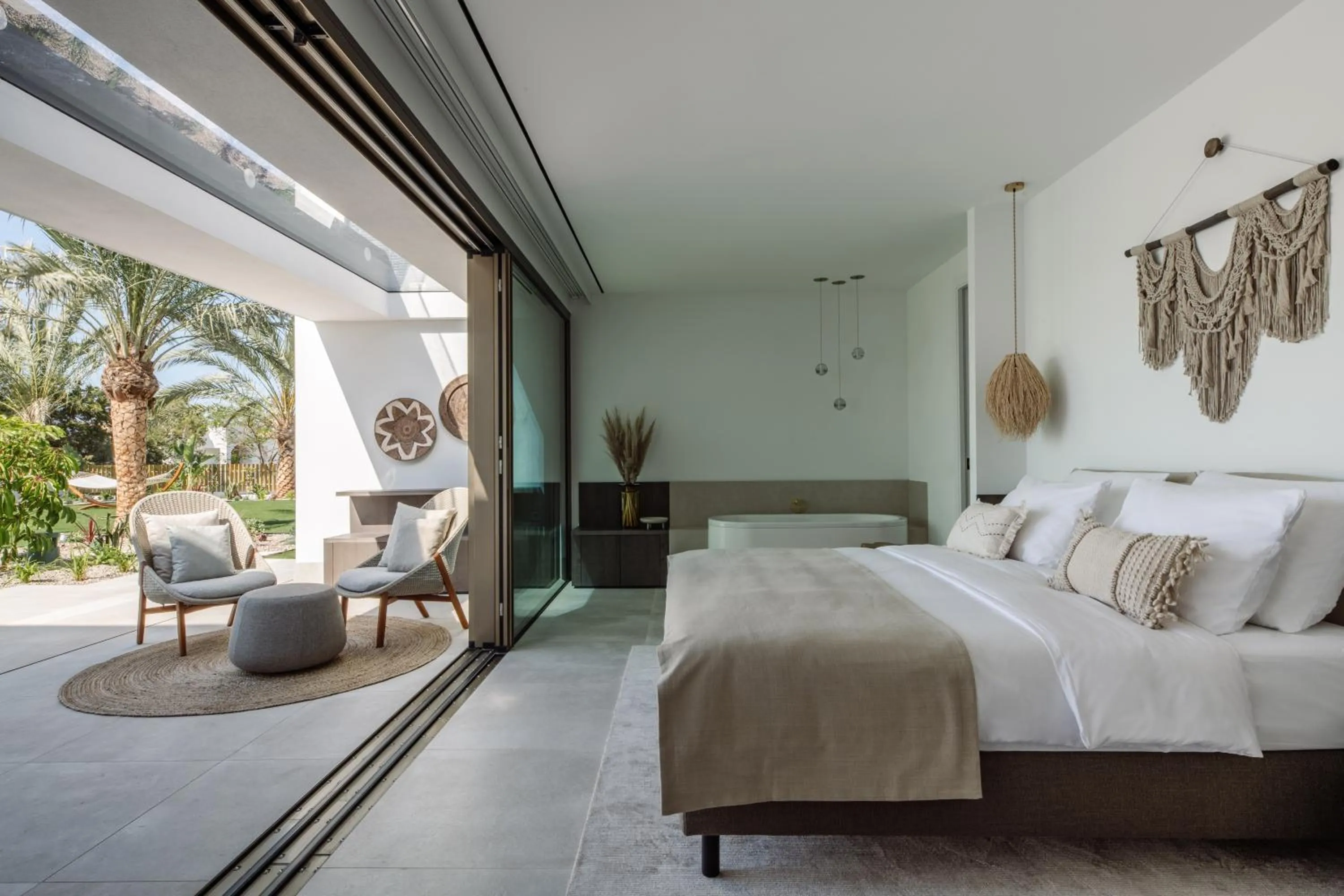 Bedroom, Bed in 7Pines Resort Ibiza, part of Destination by Hyatt