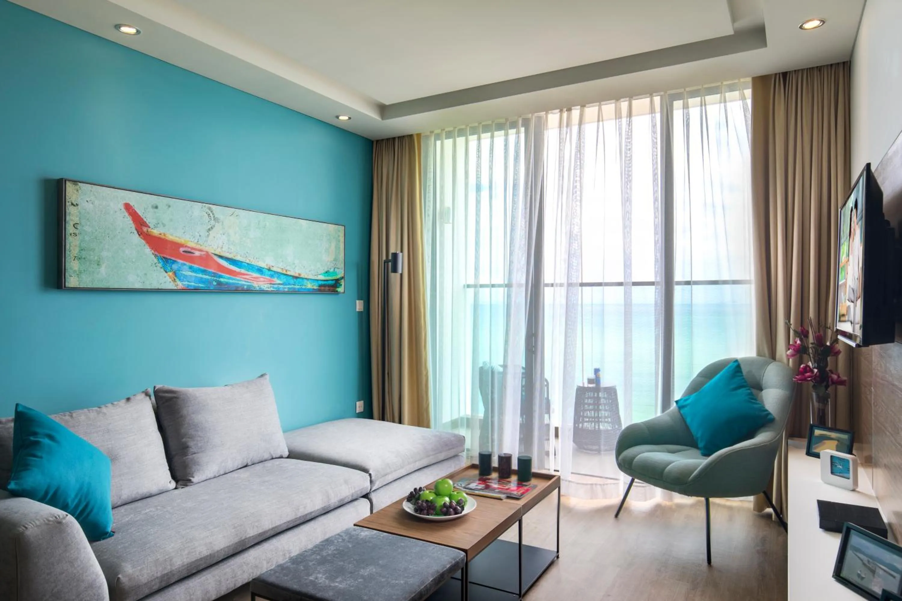 Living room in Citadines Bayfront Nha Trang