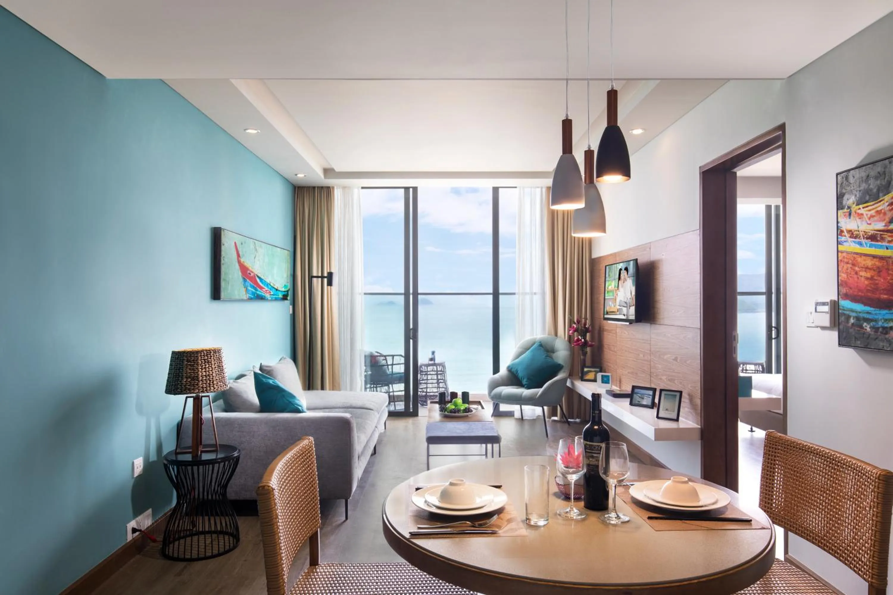 Living room in Citadines Bayfront Nha Trang
