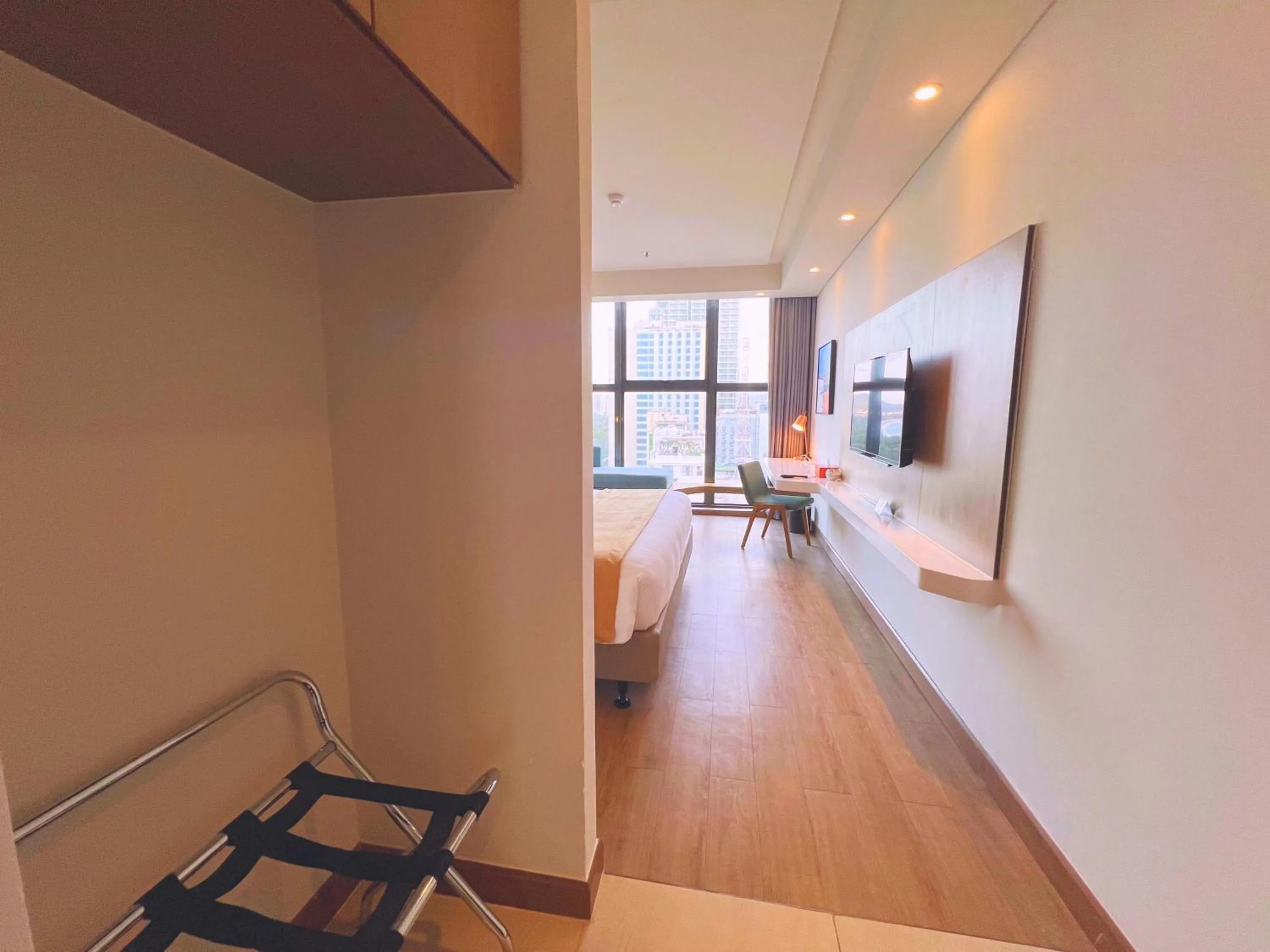 View (from property/room), Bed in Citadines Bayfront Nha Trang