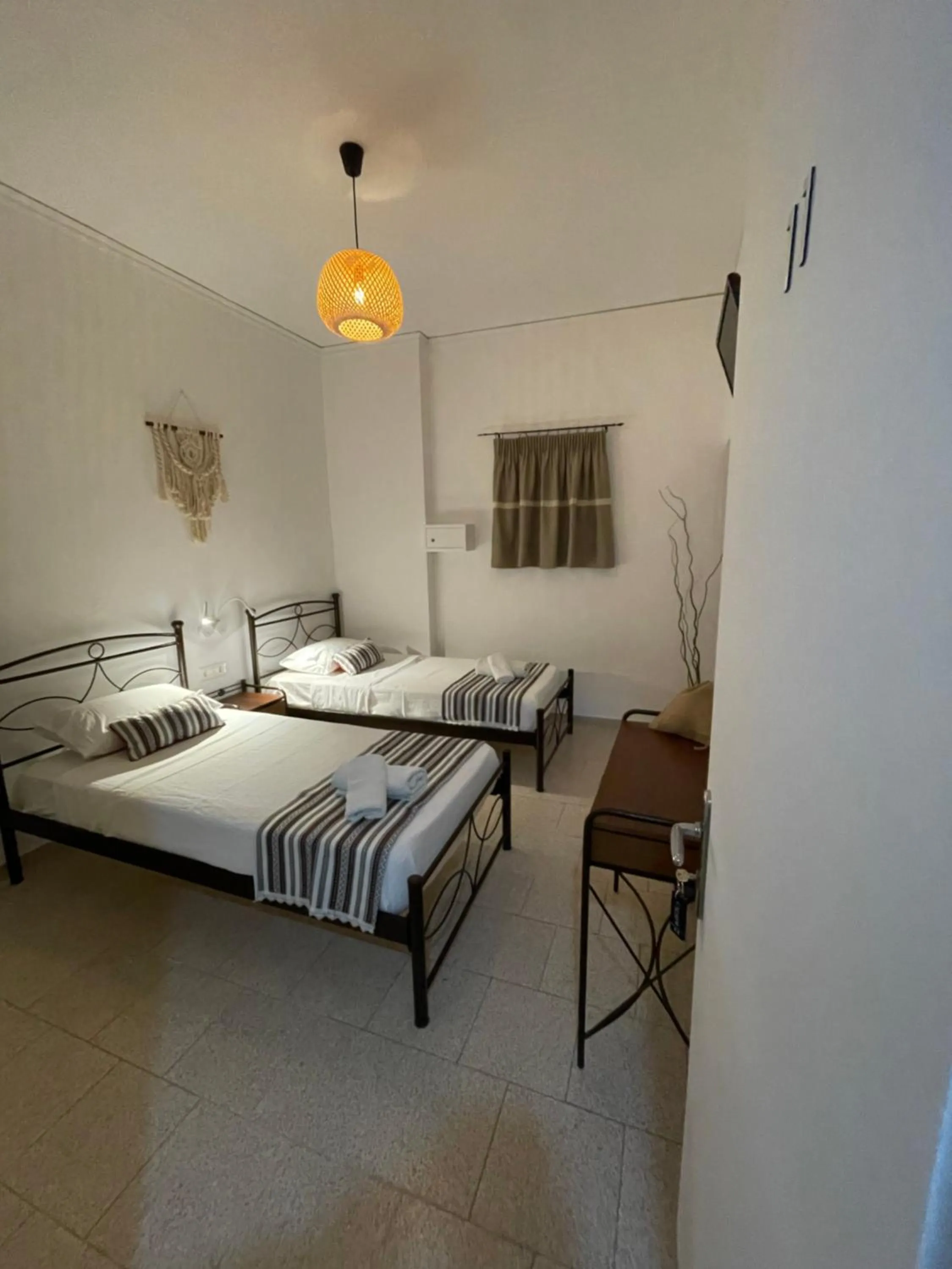 Bed in Cal Day Rooms Santorini