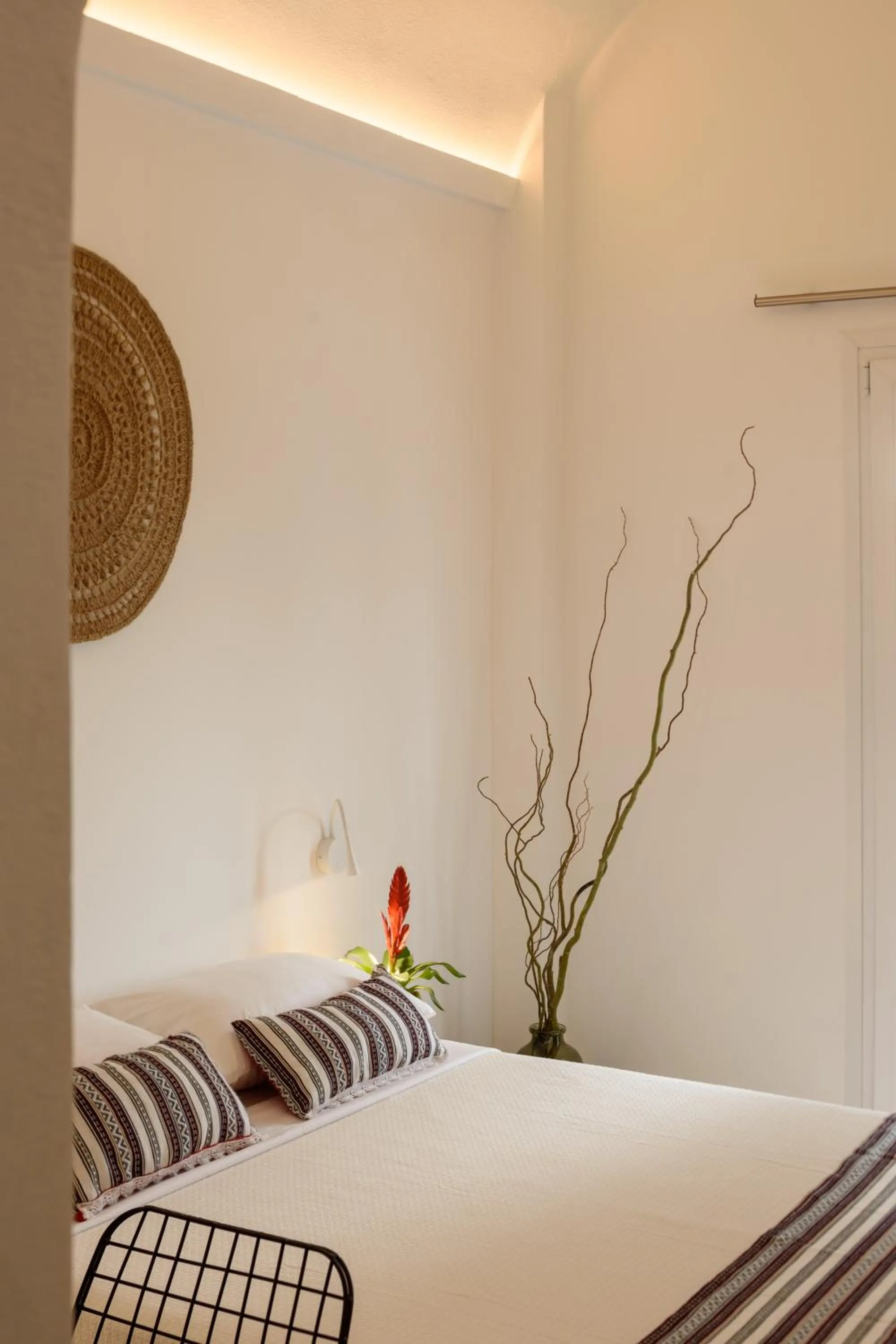 Bed in Cal Day Rooms Santorini