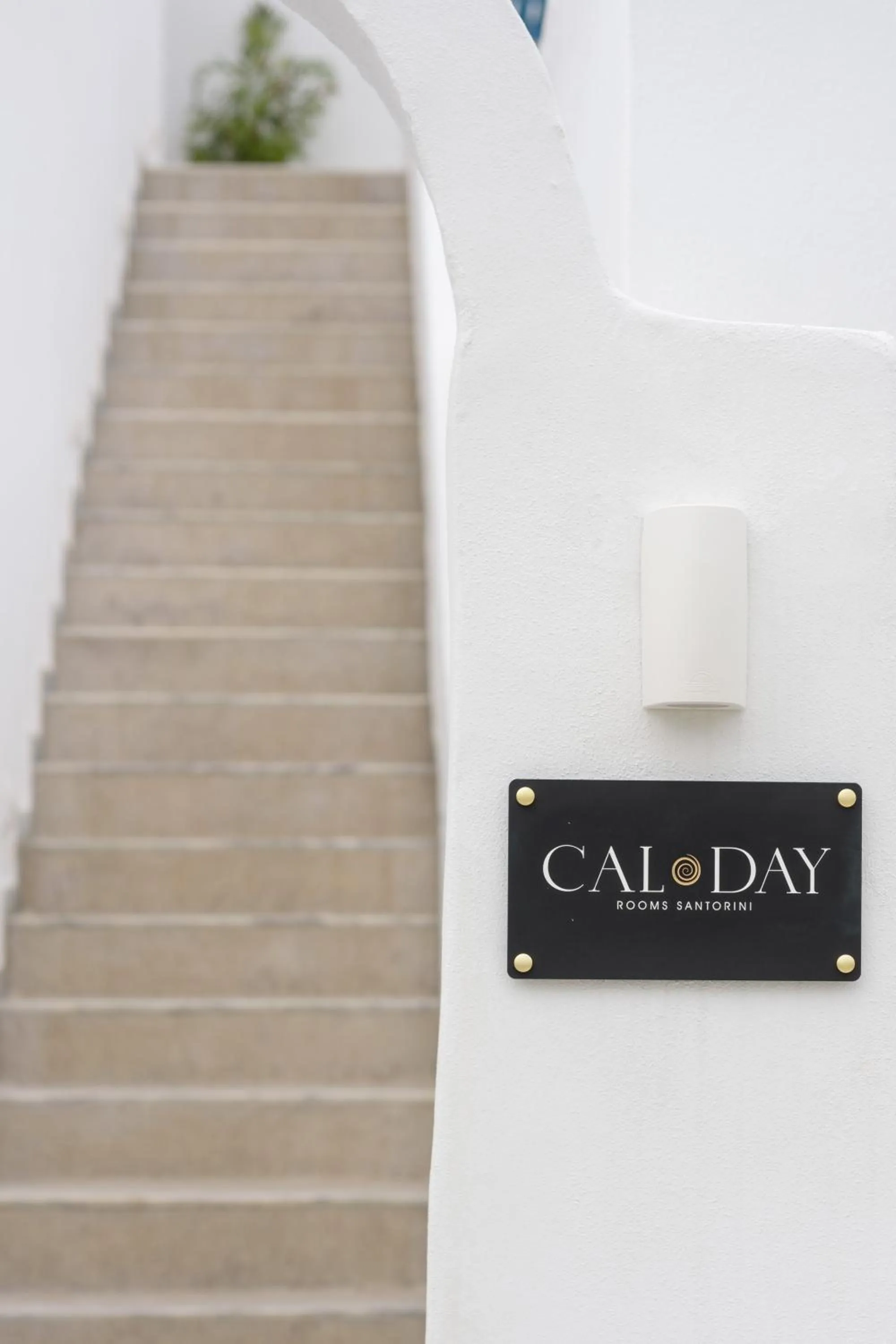 Logo/Certificate/Sign in Cal Day Rooms Santorini