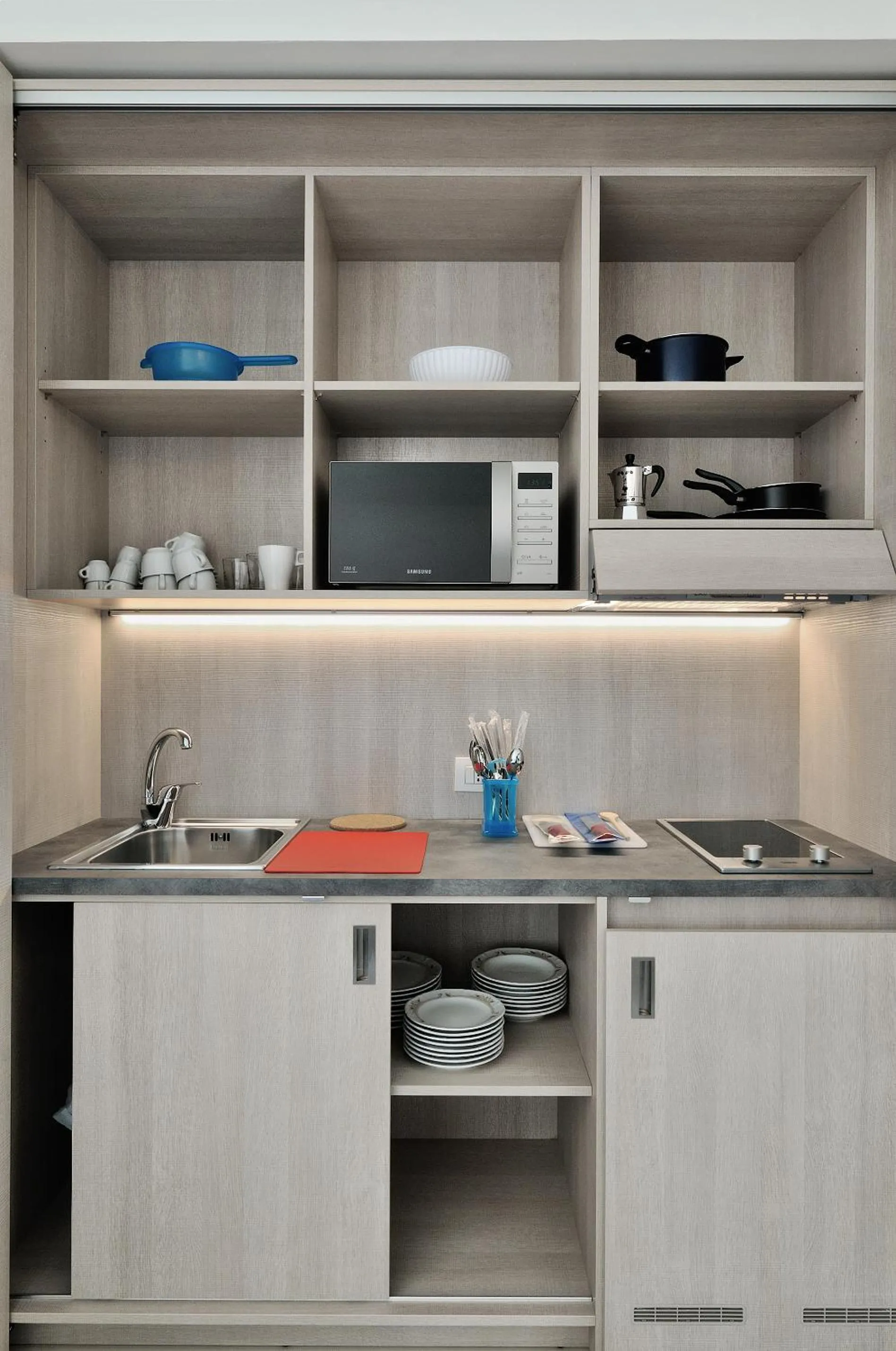 Kitchen or kitchenette in Residence Cristallo Senigallia