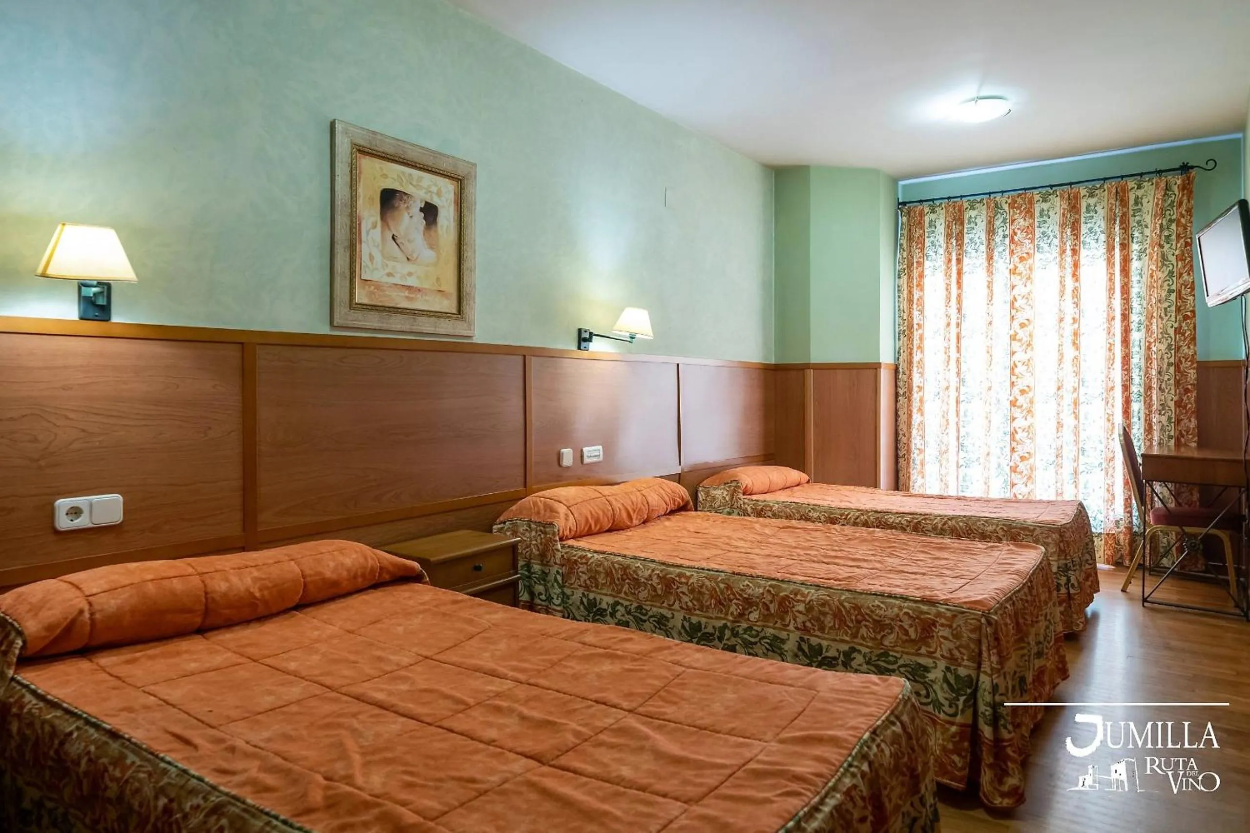 Bed in Hotel Pio XII Jumilla
