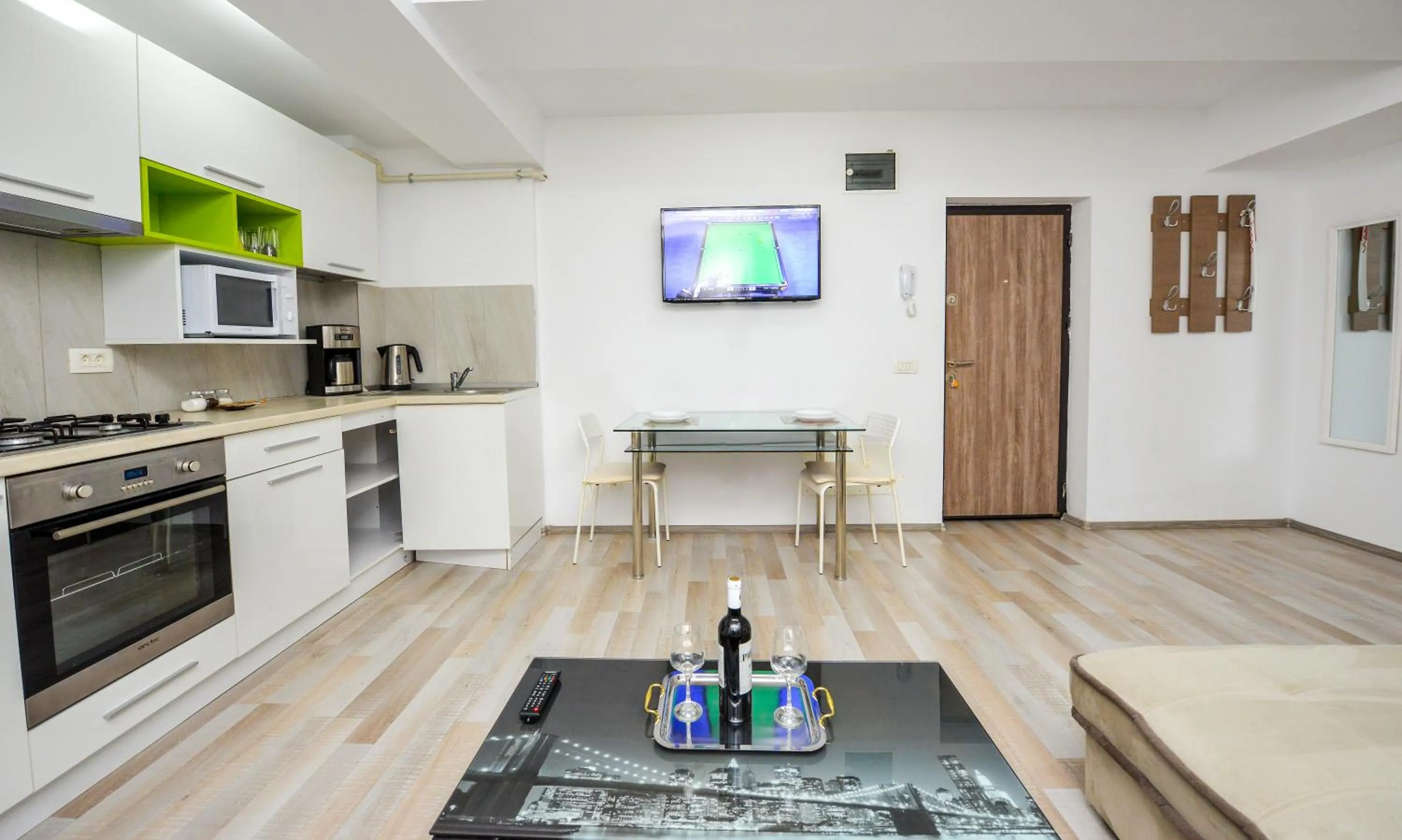 Living room in Harmony Suites