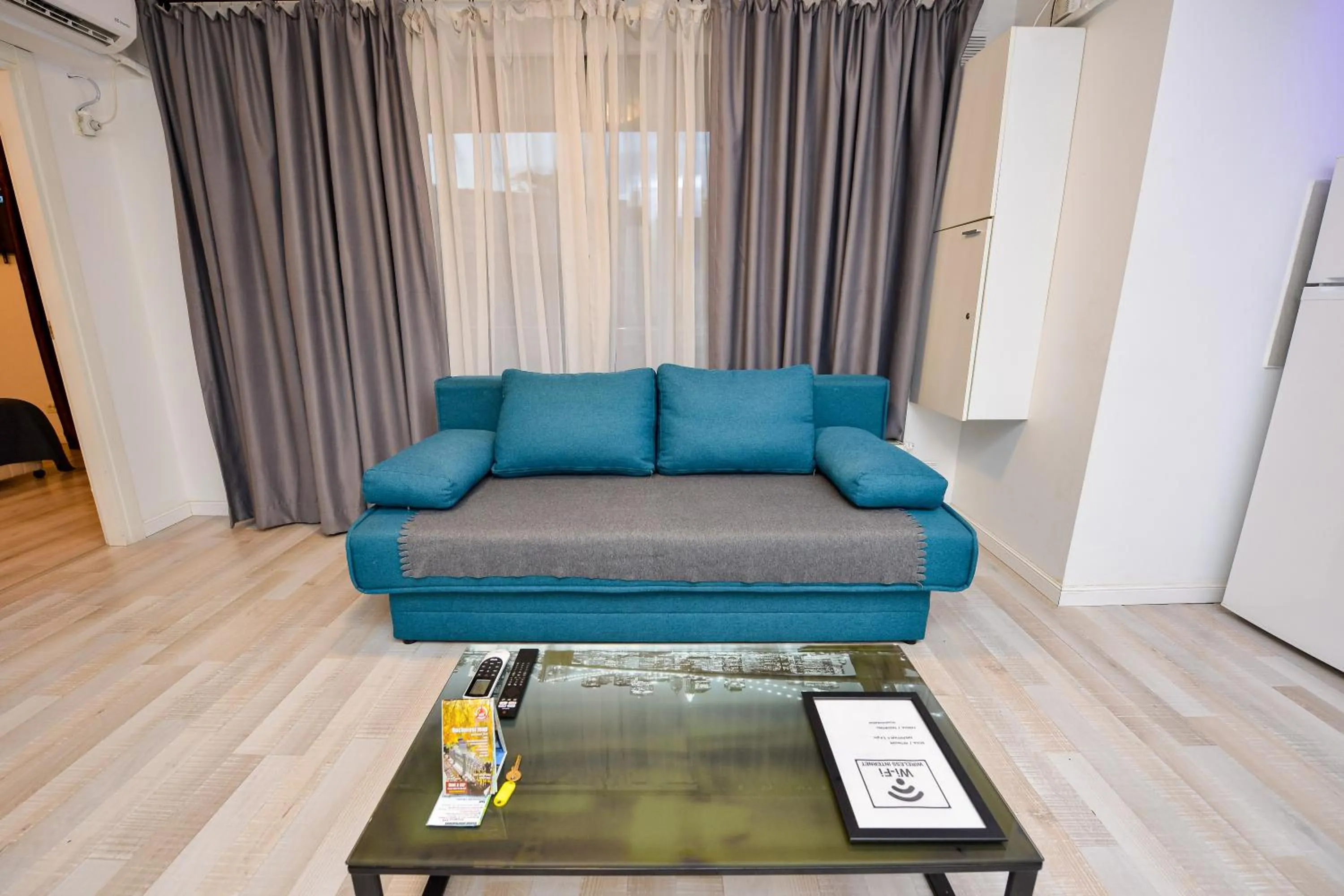 Living room in Harmony Suites