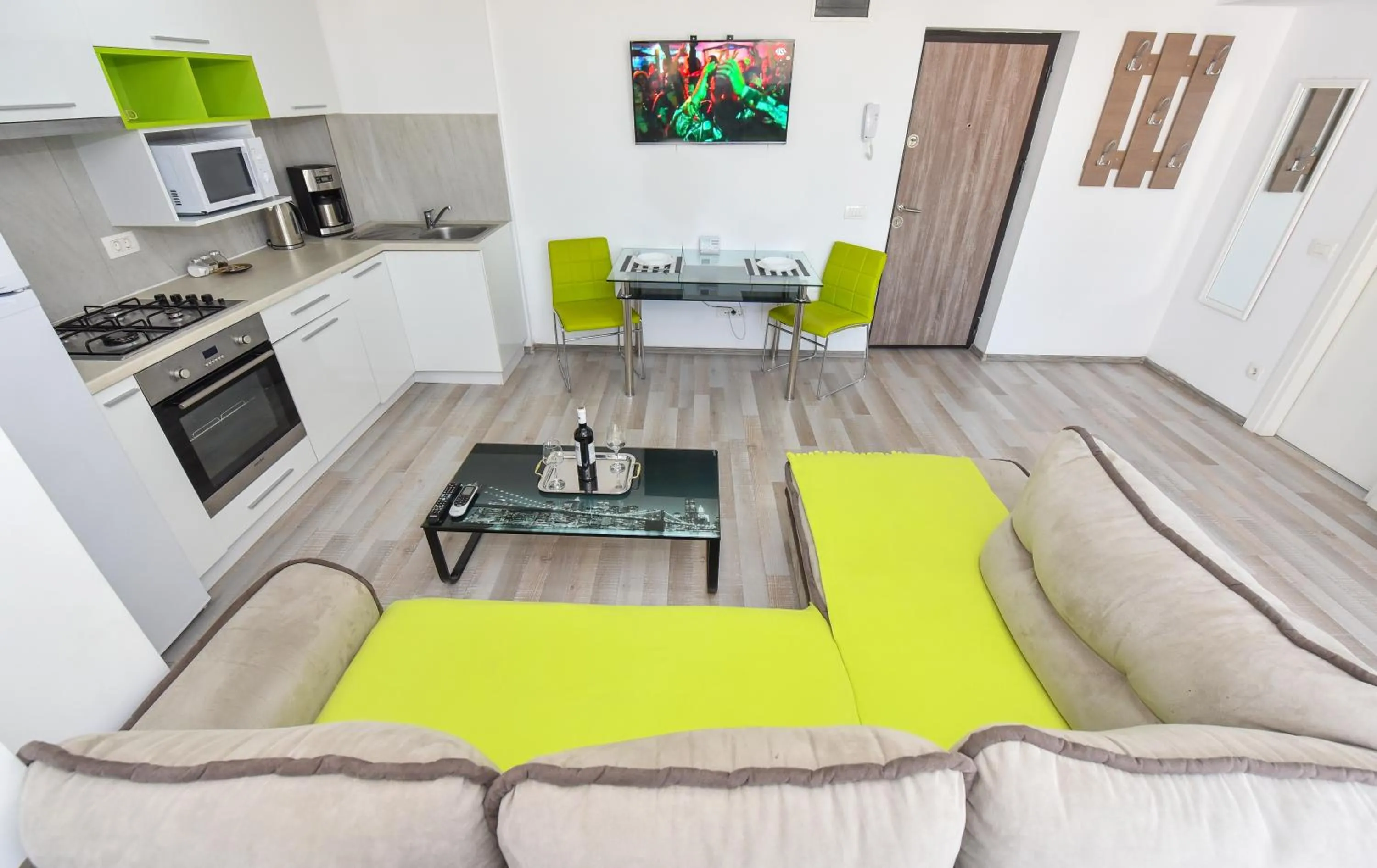 Kitchen or kitchenette in Harmony Suites