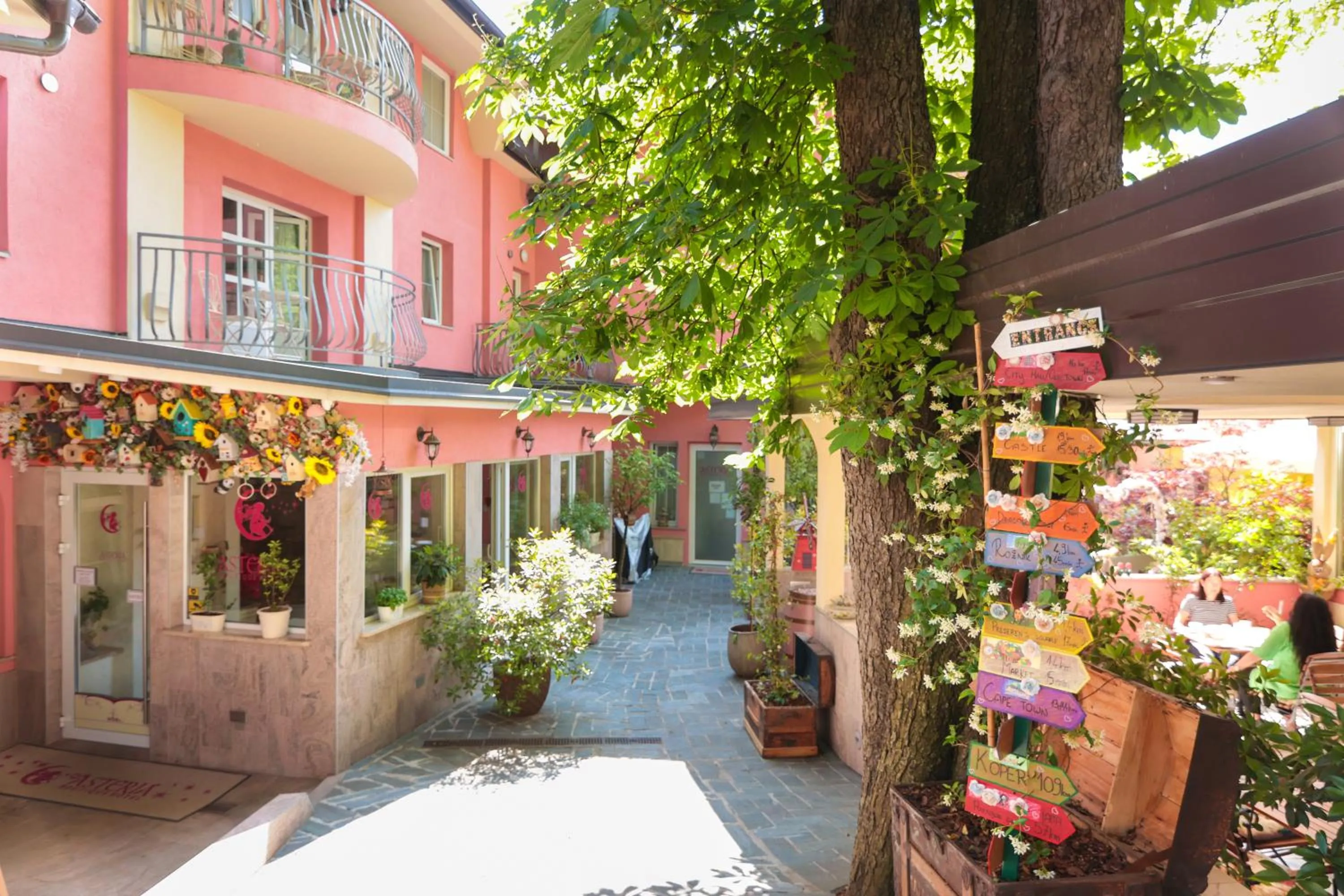 Patio in Boutique Hotel Asteria