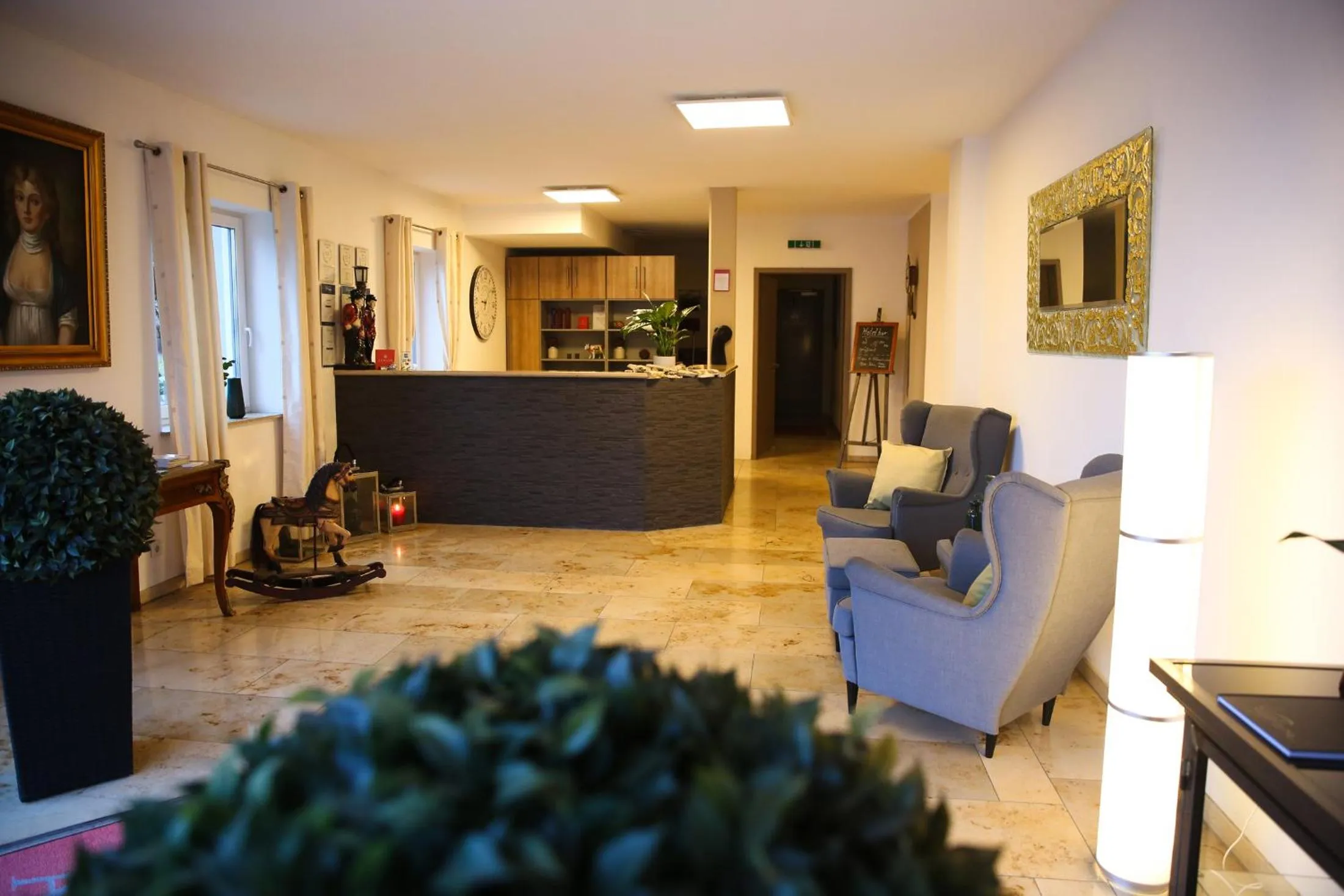 Lobby or reception in Auwald Hotel