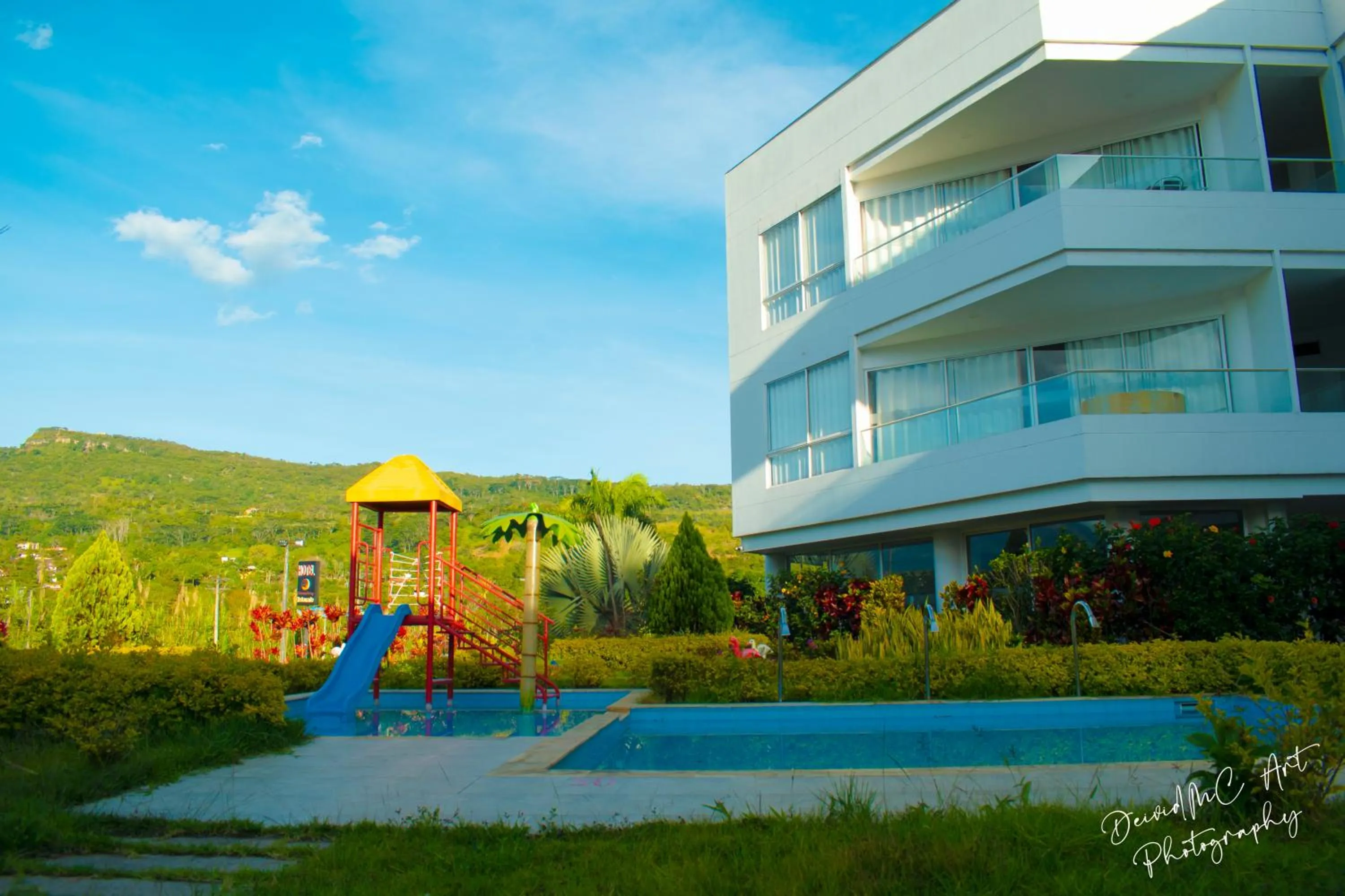 Property building in Hotel Palmeras De Luz