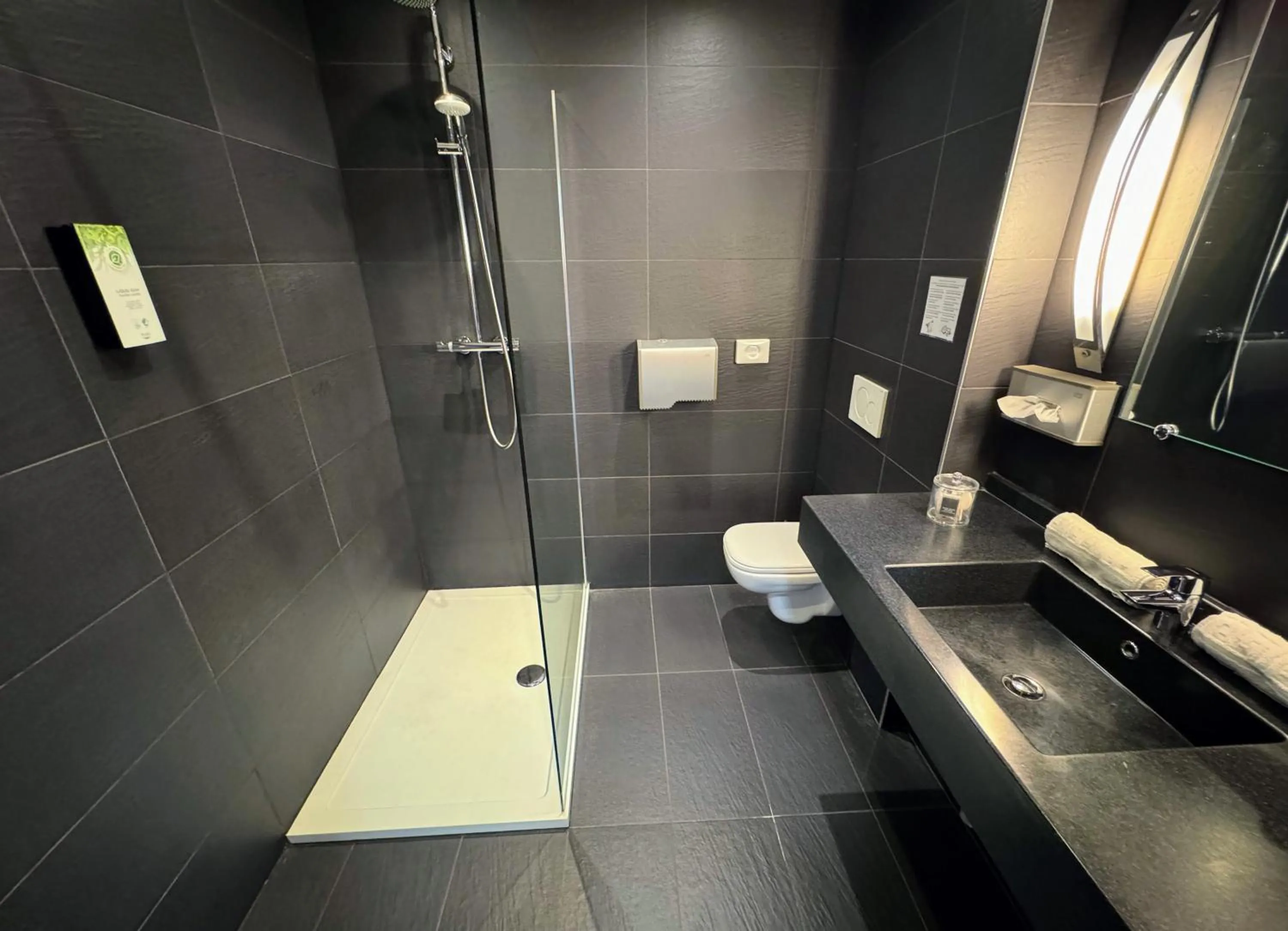 Shower in Hôtel L'Amandier