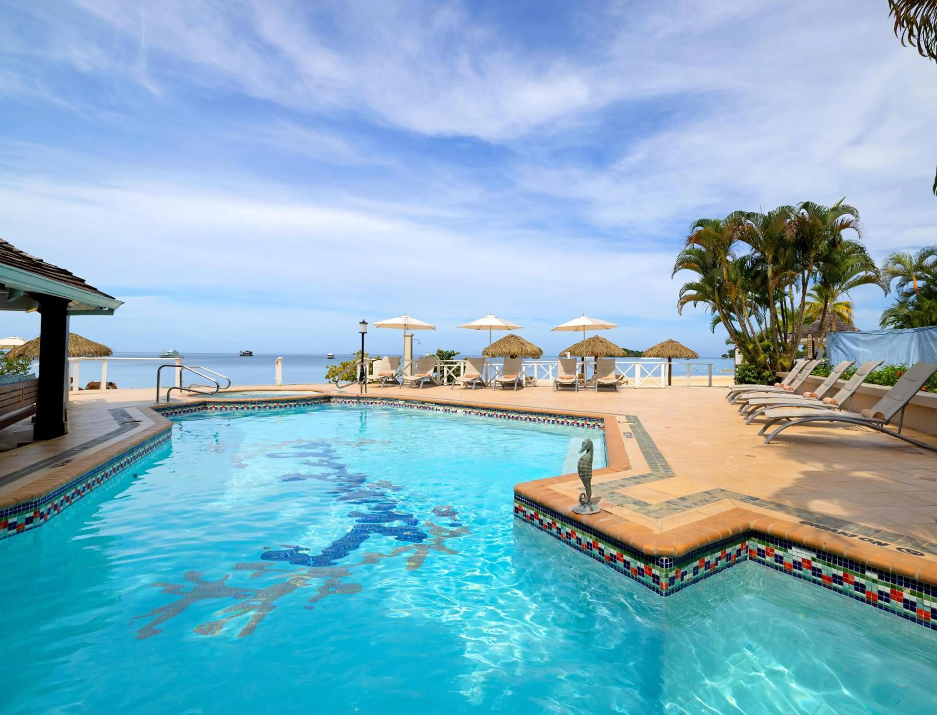 Swimming pool in Sandals Negril Beach All Inclusive Resort and Spa - Couples Only