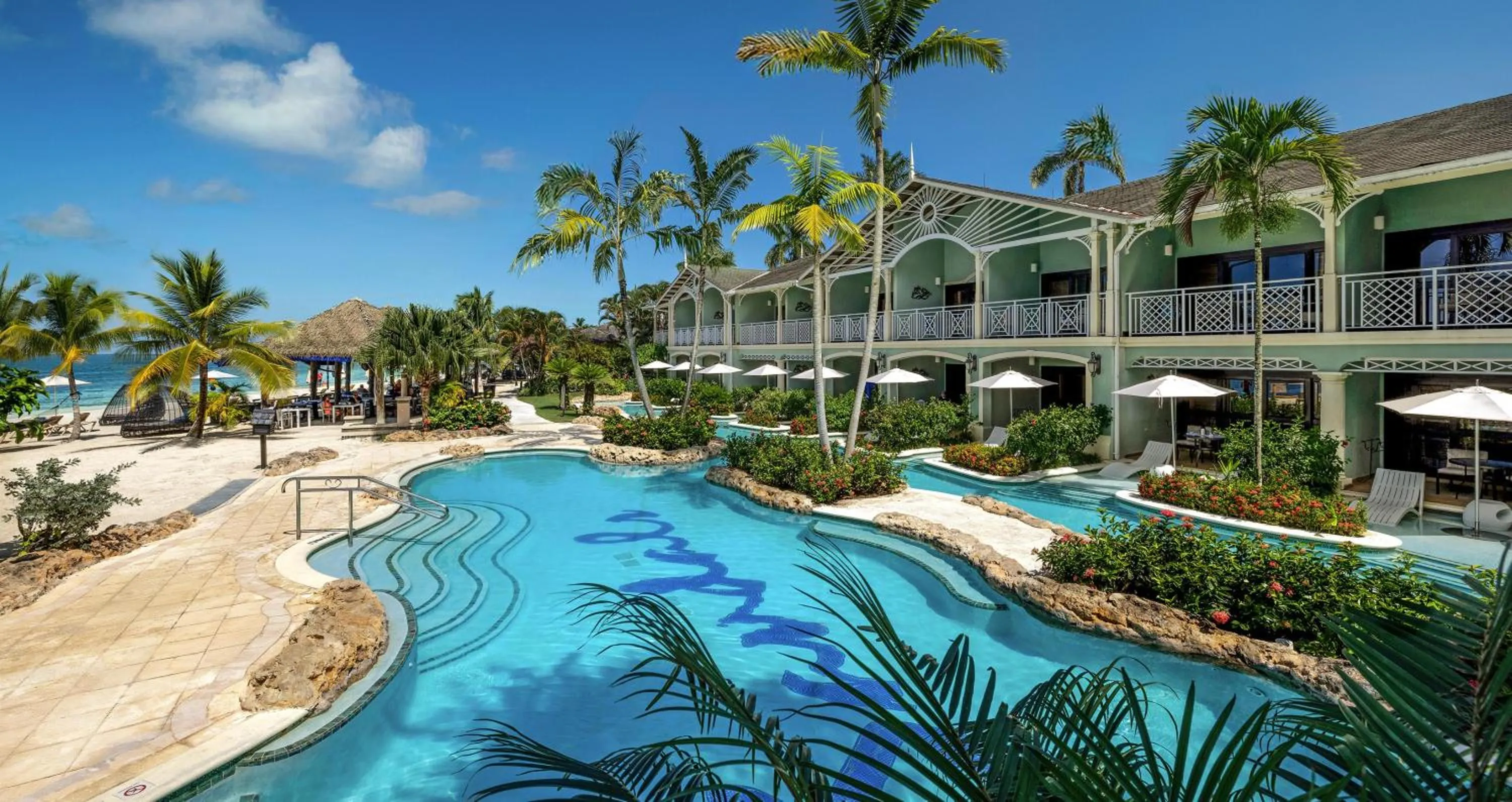 Swimming pool in Sandals Negril Beach All Inclusive Resort and Spa - Couples Only