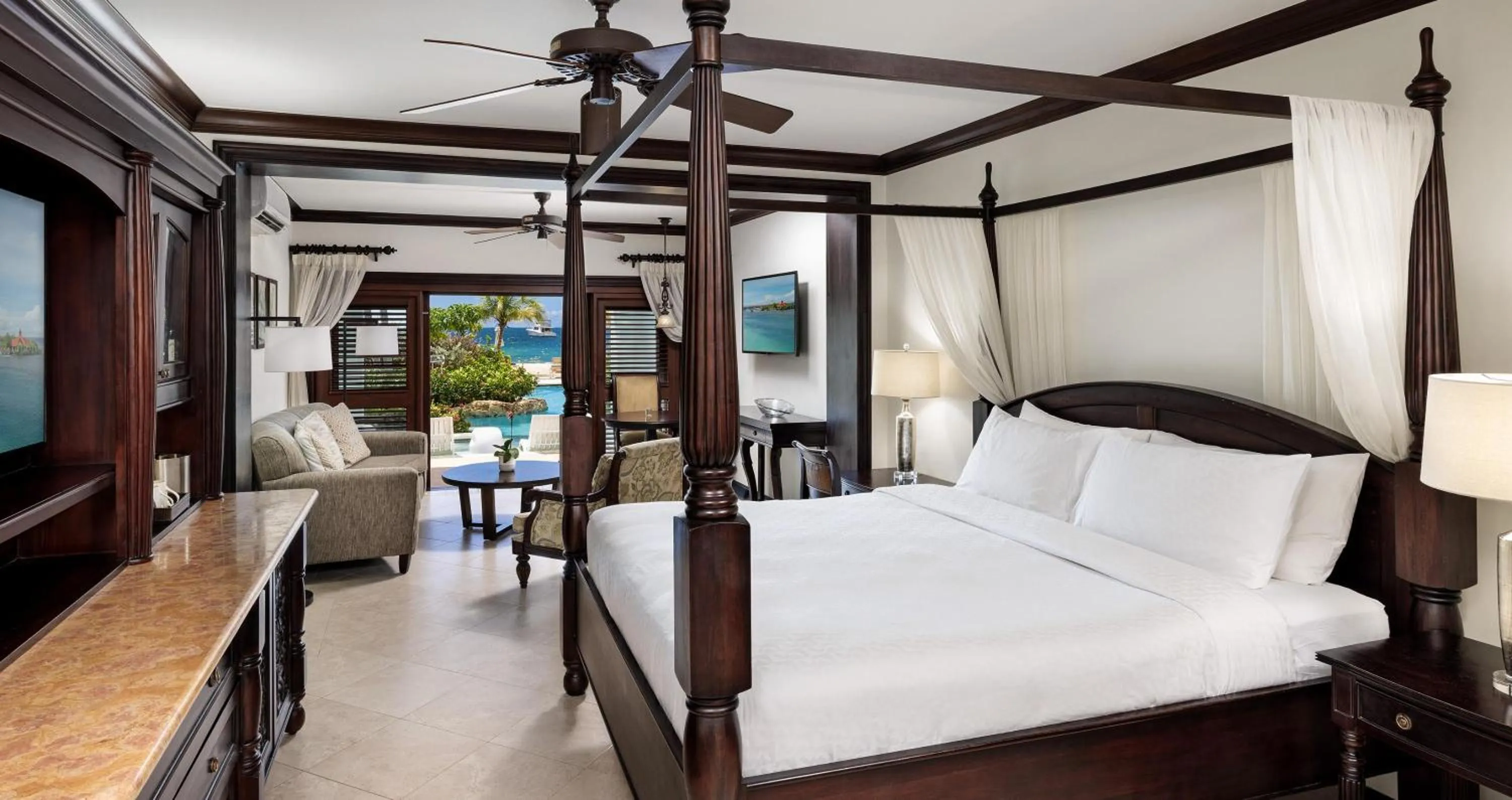 Photo of the whole room, Bed in Sandals Negril Beach All Inclusive Resort and Spa - Couples Only