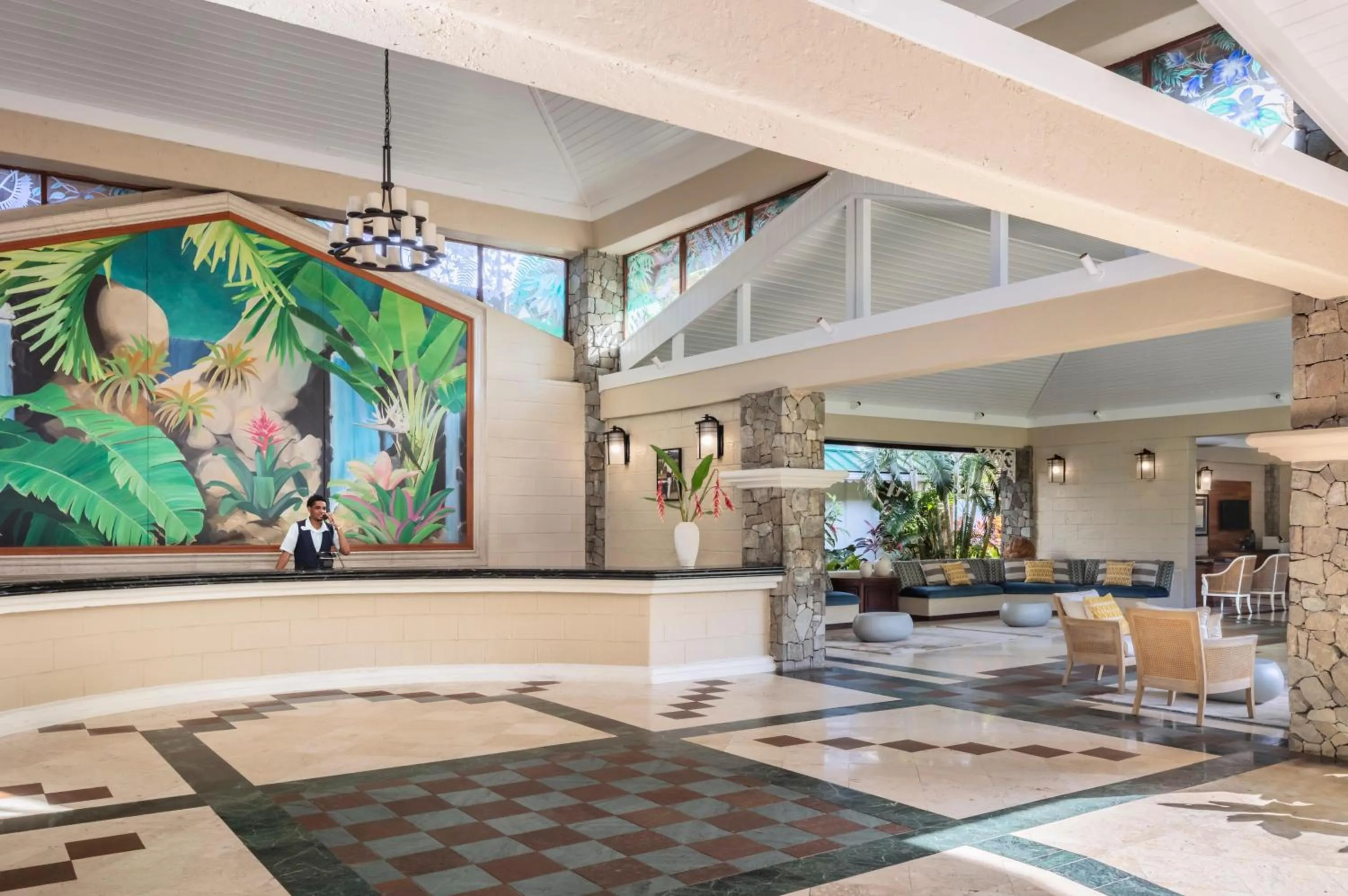 Lobby or reception in Sandals Halcyon Beach All Inclusive - Couples Only